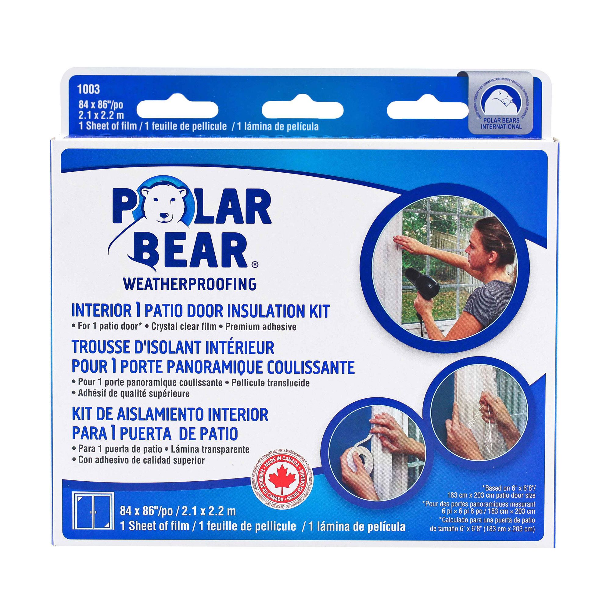 Ensemble de pellicule isolante pour 1 porte, 0.6mm x 84" x 86"