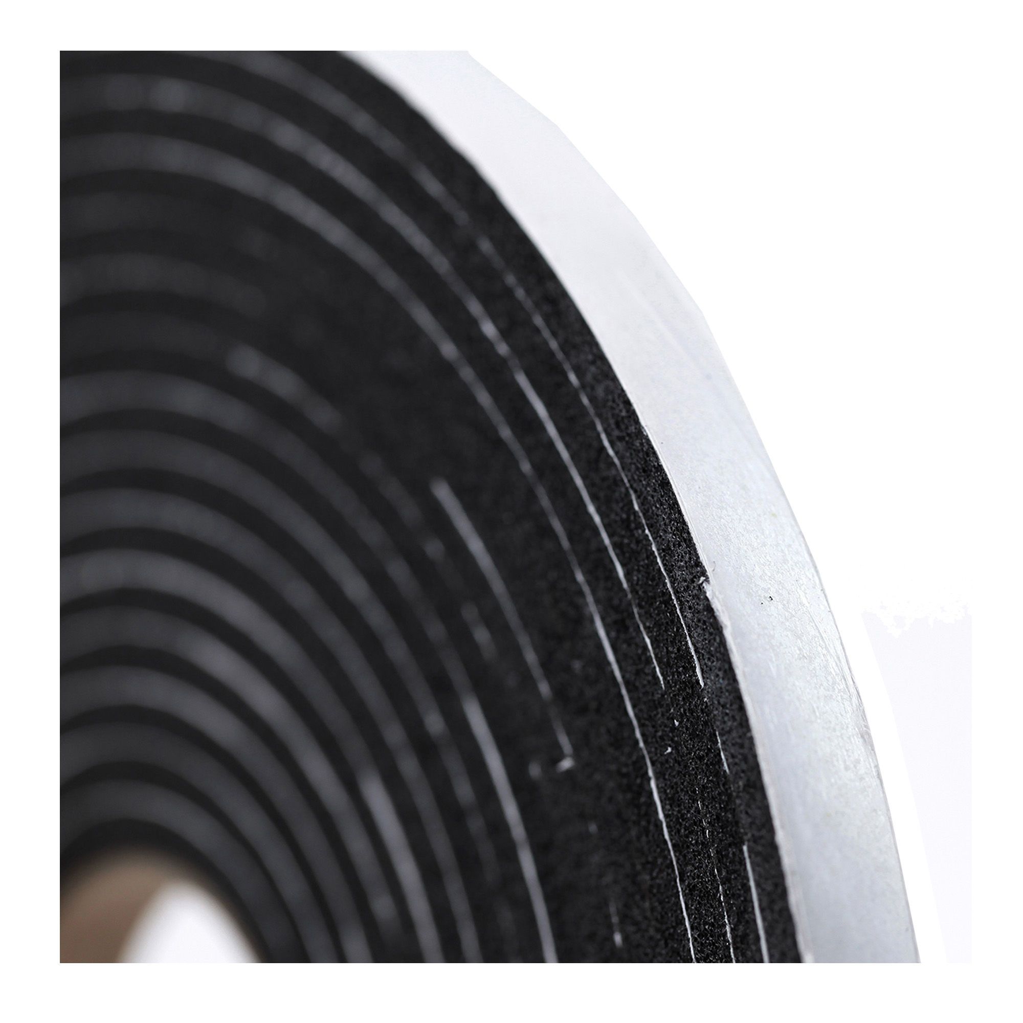 Ruban de mousse isolant supérieur, noir, 1/4" x 3/8" x 10'