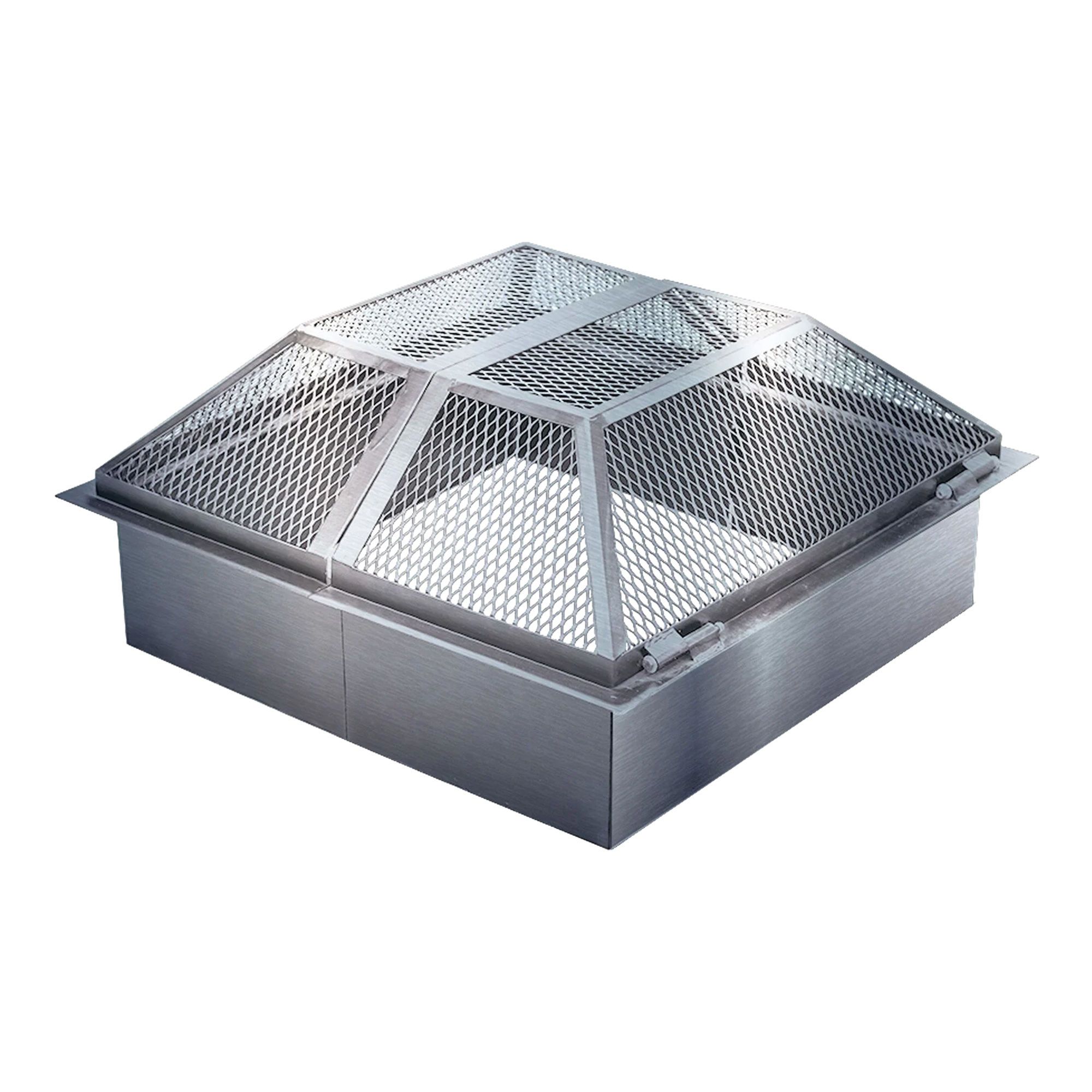 Pare-étincelles pour foyer Moderno/Urbania, Stainless en boîte