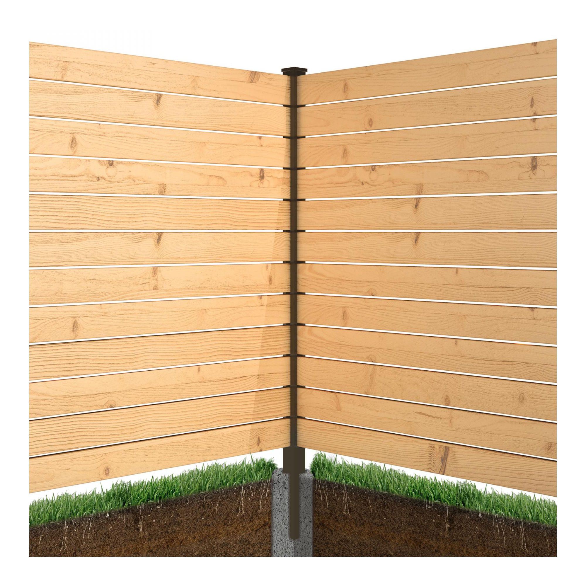 Poteaux de coin, 96", noir