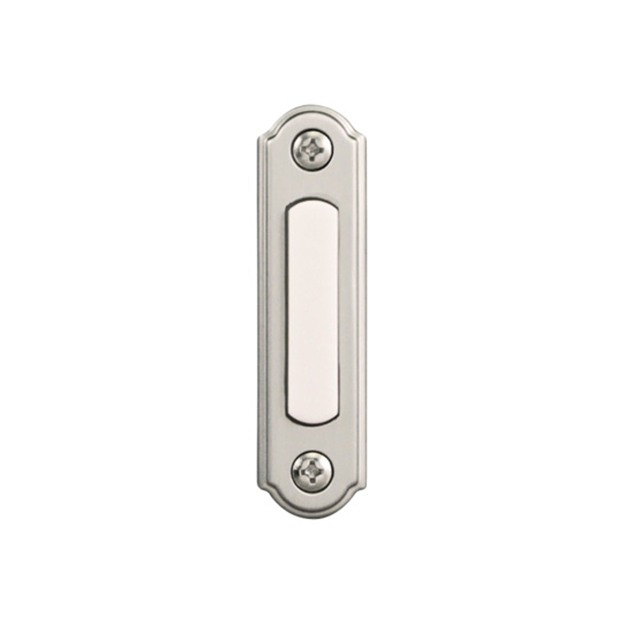 Sonnette de porte, cablé, lumineux, nickel