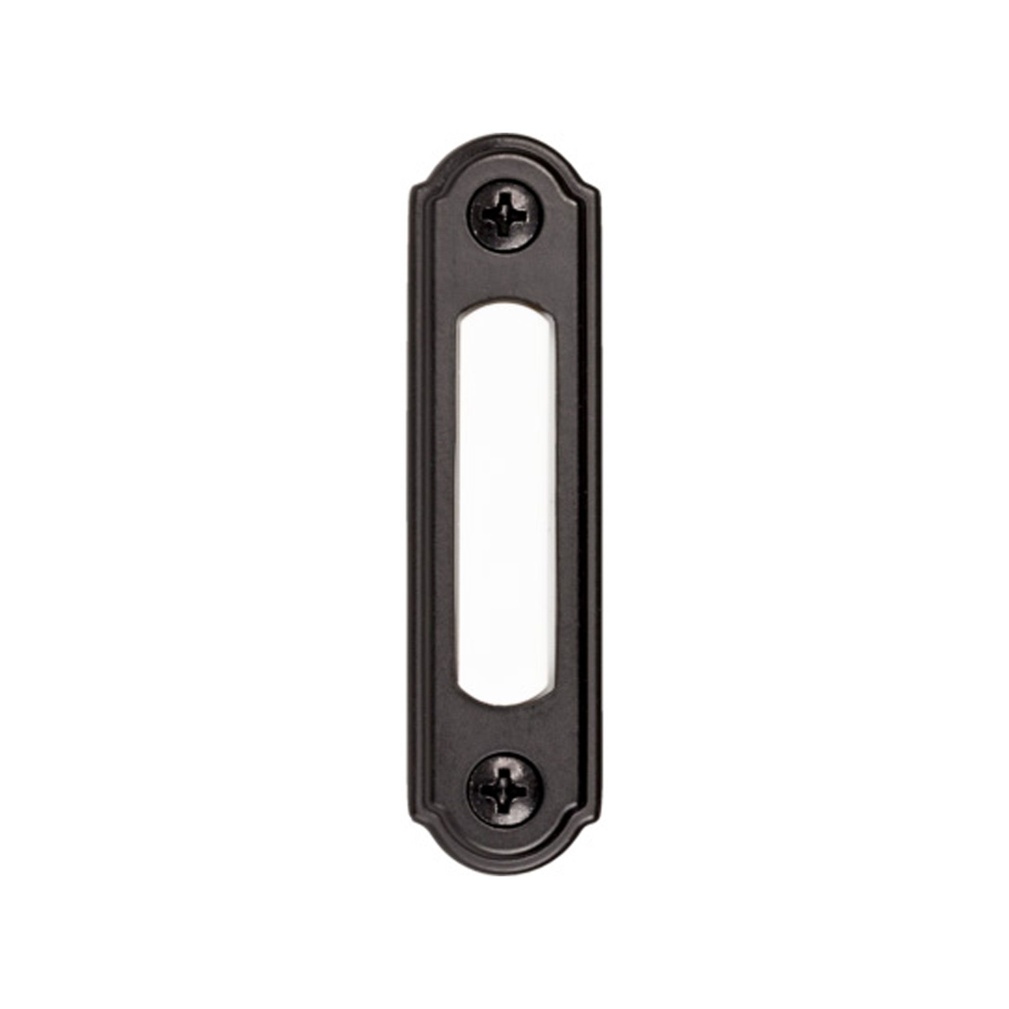 Sonnette de porte, cablé, lumineux, noir