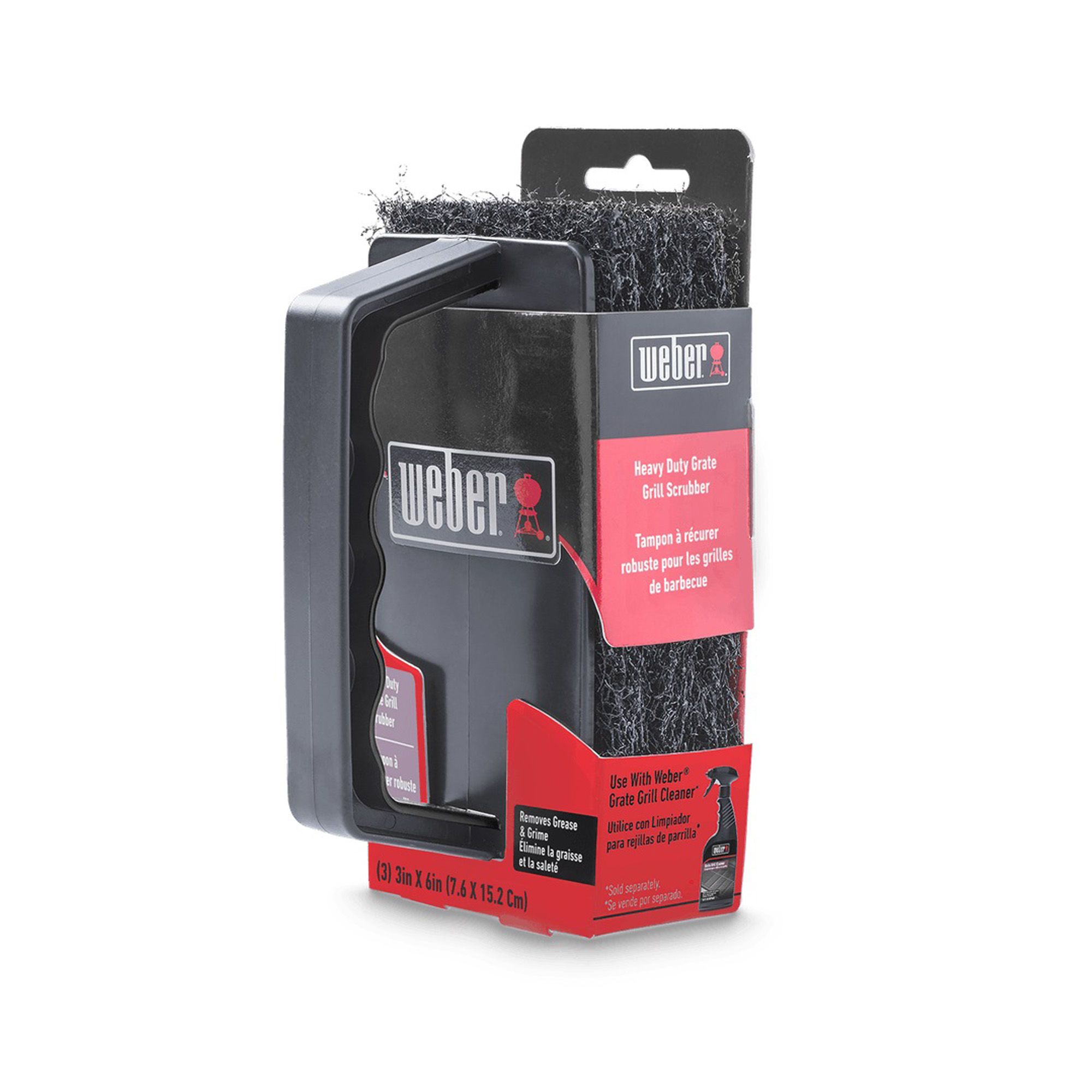 Brosse robuste pour grilles de barbecue Weber