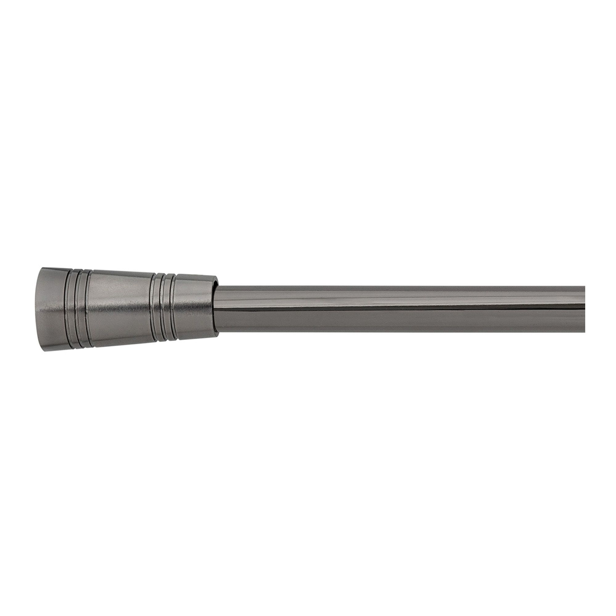 Ensemble de tringles à rideaux en métal extensibles 28"-48" - Trompette Gunmetal
