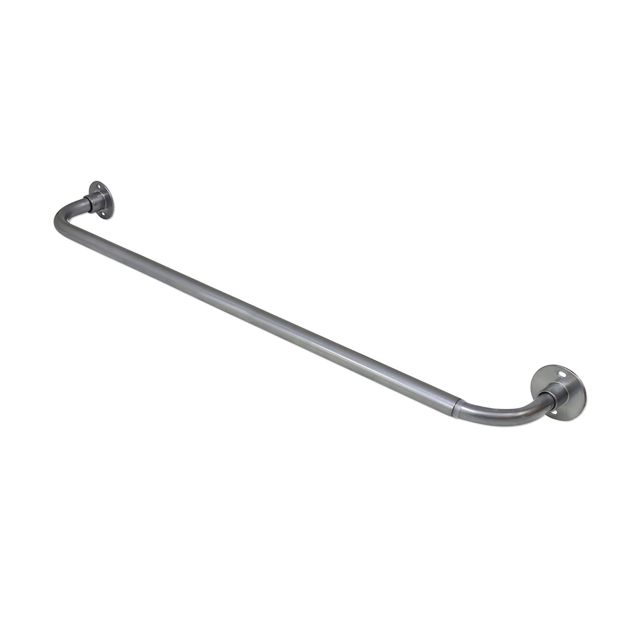 Ensemble de tringles à rideaux en métal extensibles 48"-86" - Blackout - Argent
