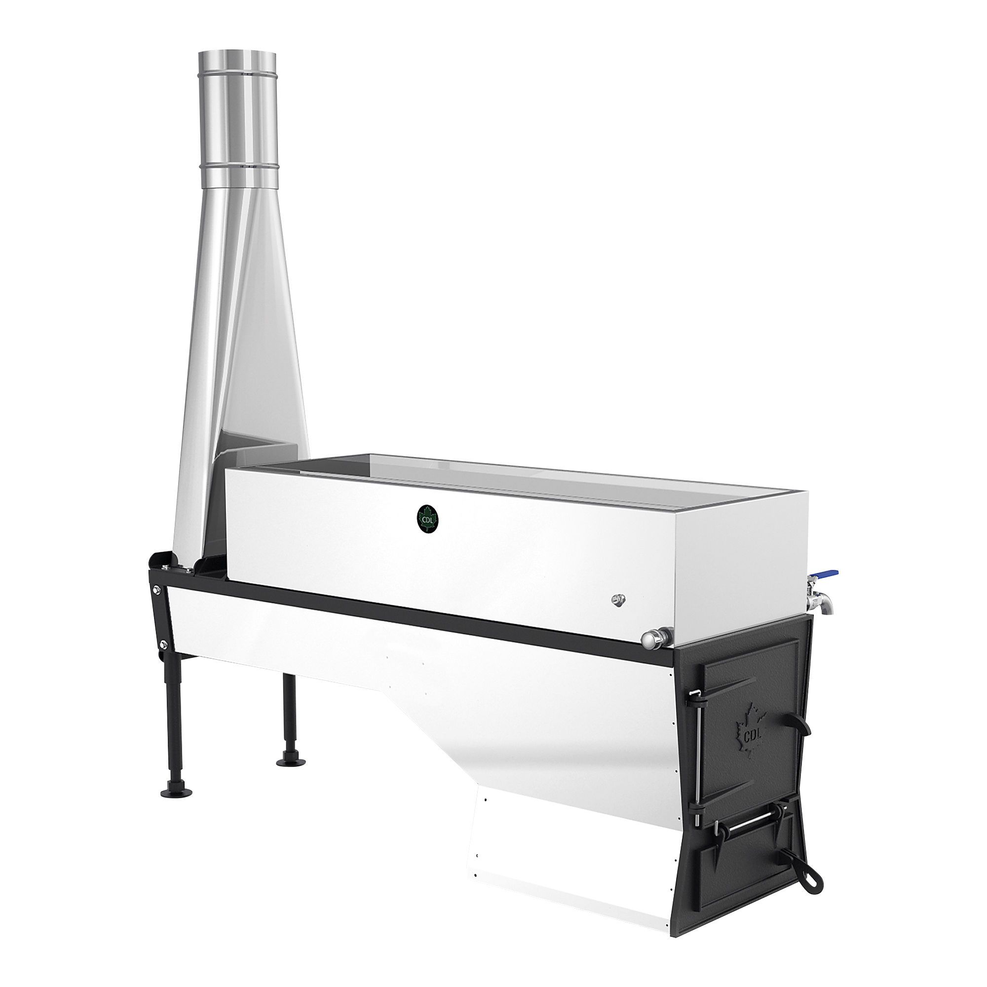 Évaporateur Hobby avec panne à fond plat 2 chemins (1 à 75 entailles) 18″ x 48″