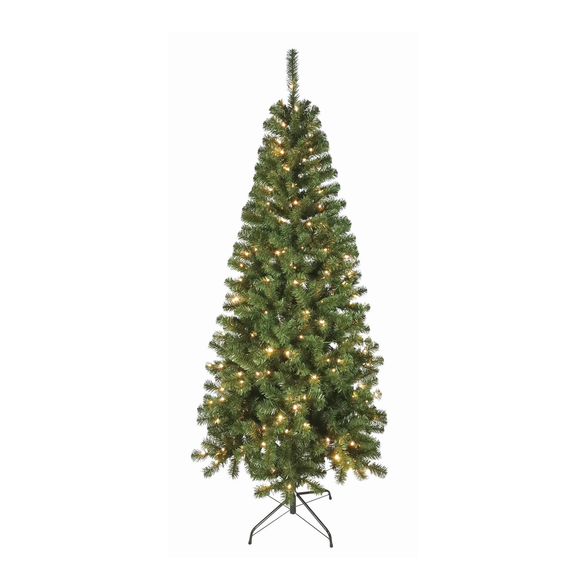 Sapin de Noël , 200 lumières DEL, blanches et multicolores, 5 fonctions, 7'