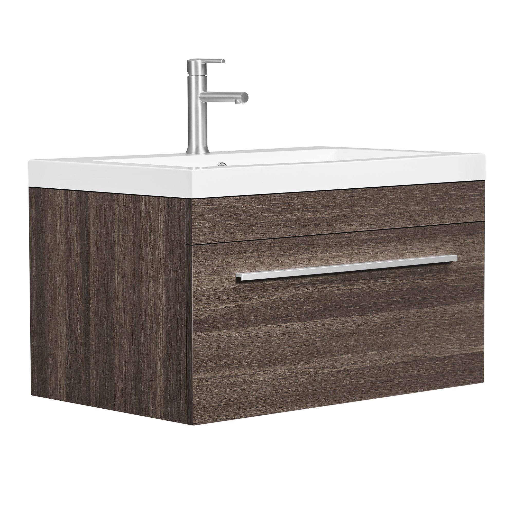 Wall Vanity and Sink - Alamo Relax - 1 Drawer - Alamo Oak - 30 Wall Vanity and Sink - Alamo Relax - 1 Drawer - Alamo Oak - 30