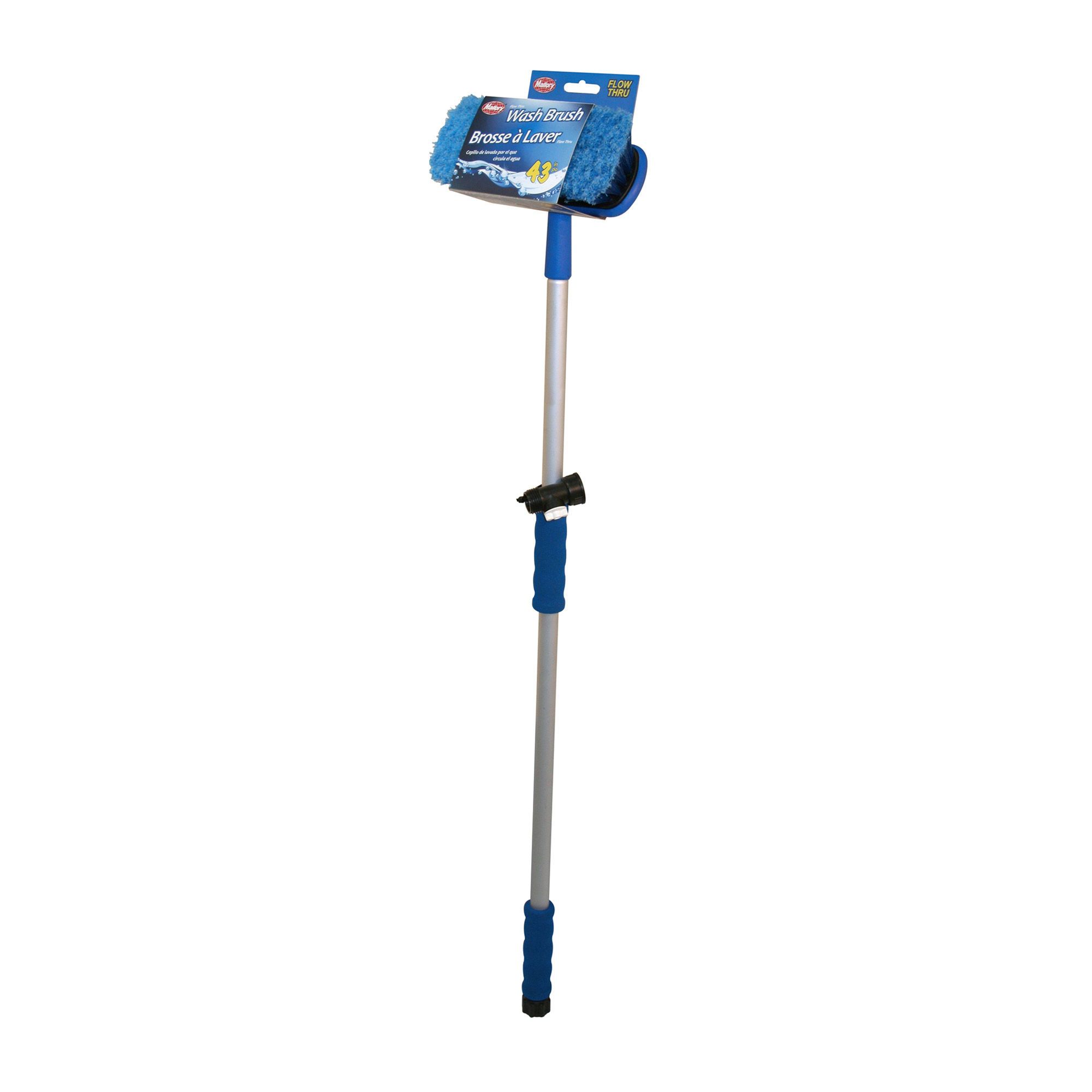 Brosse de lavage d'automobile à manche télescopique, 43"