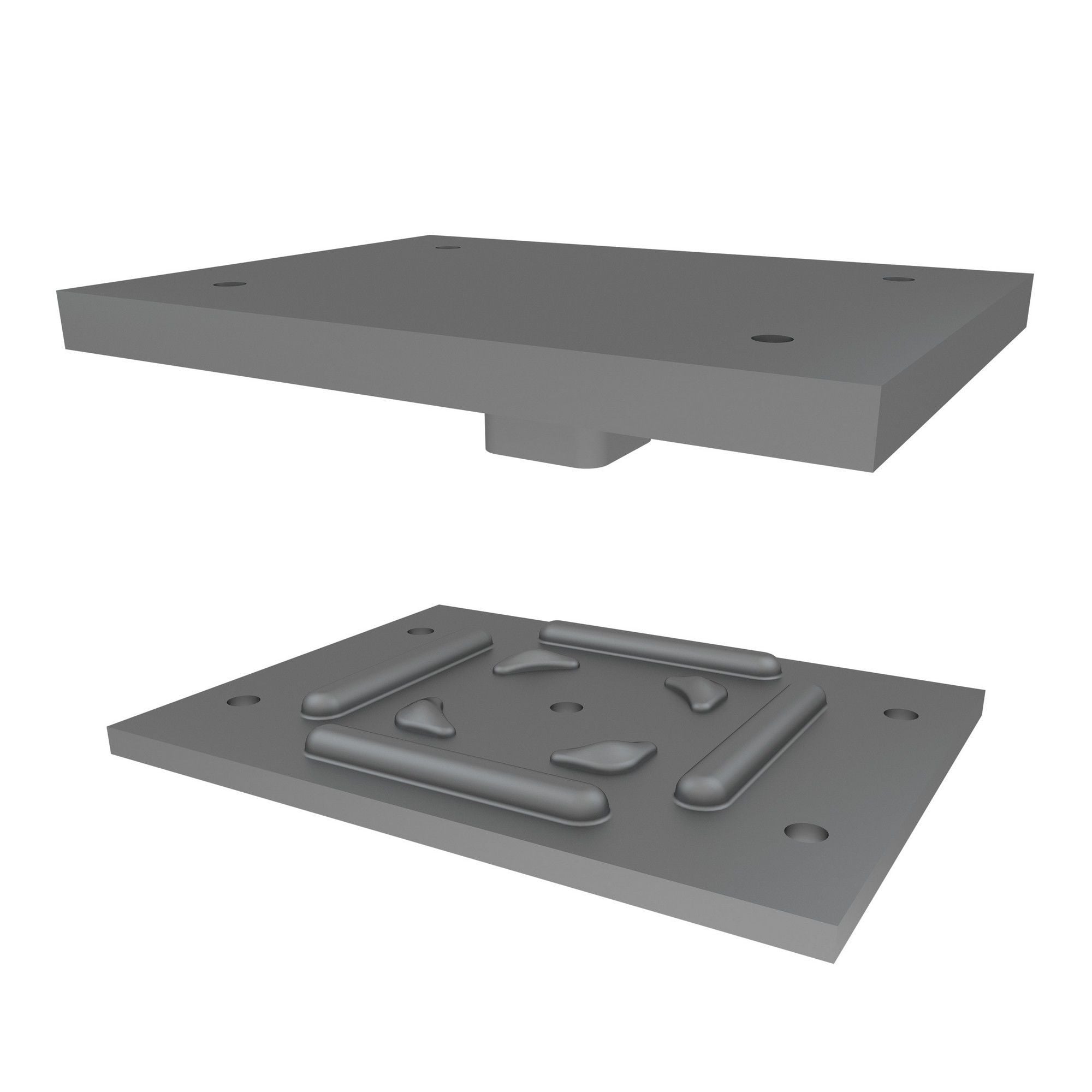 Ensemble de plaques d'appui, 5 1/4″ x 7″ x 1/2″