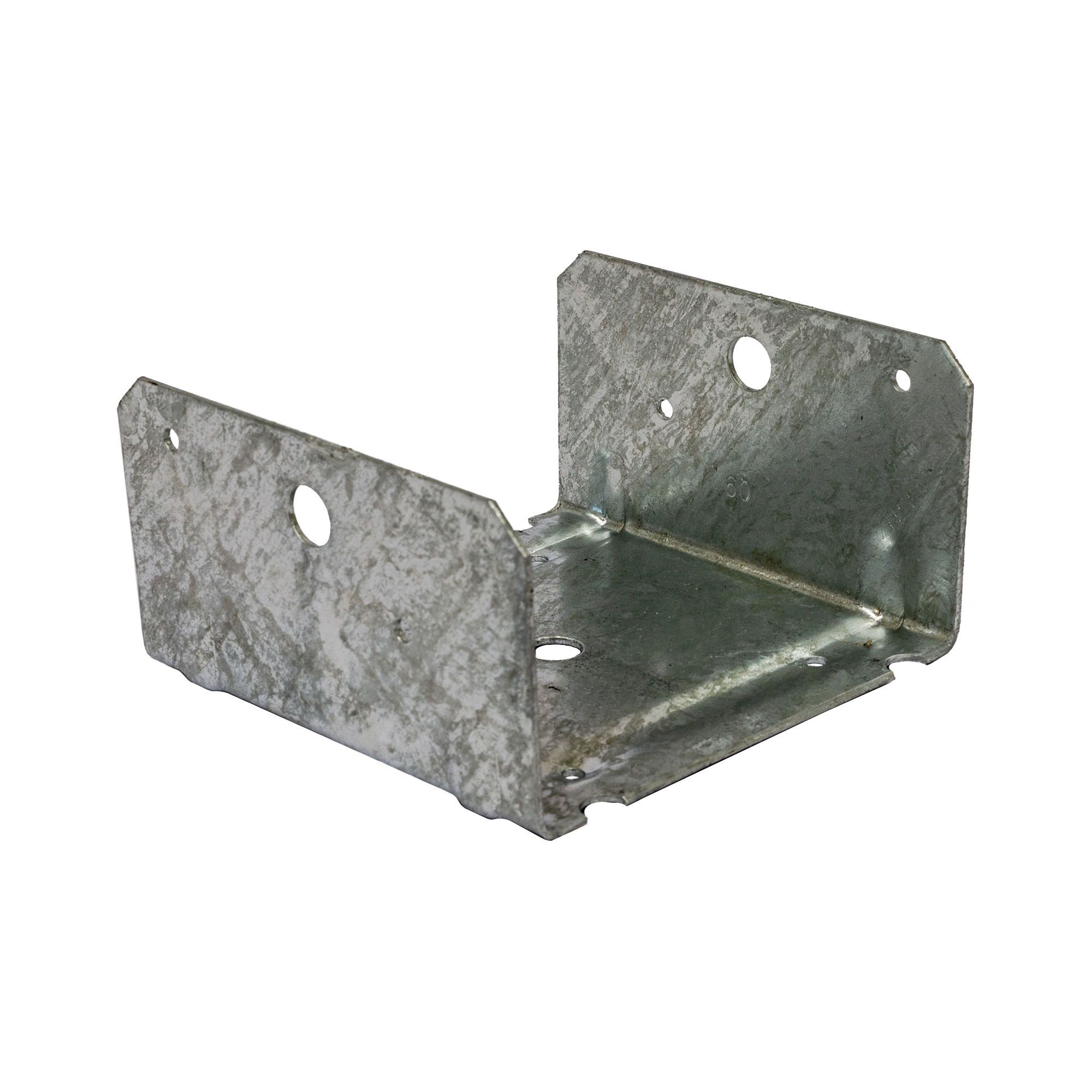 Base de poteau BC60, acier calibre 14, galvanisé à chaud, 6" x 6"