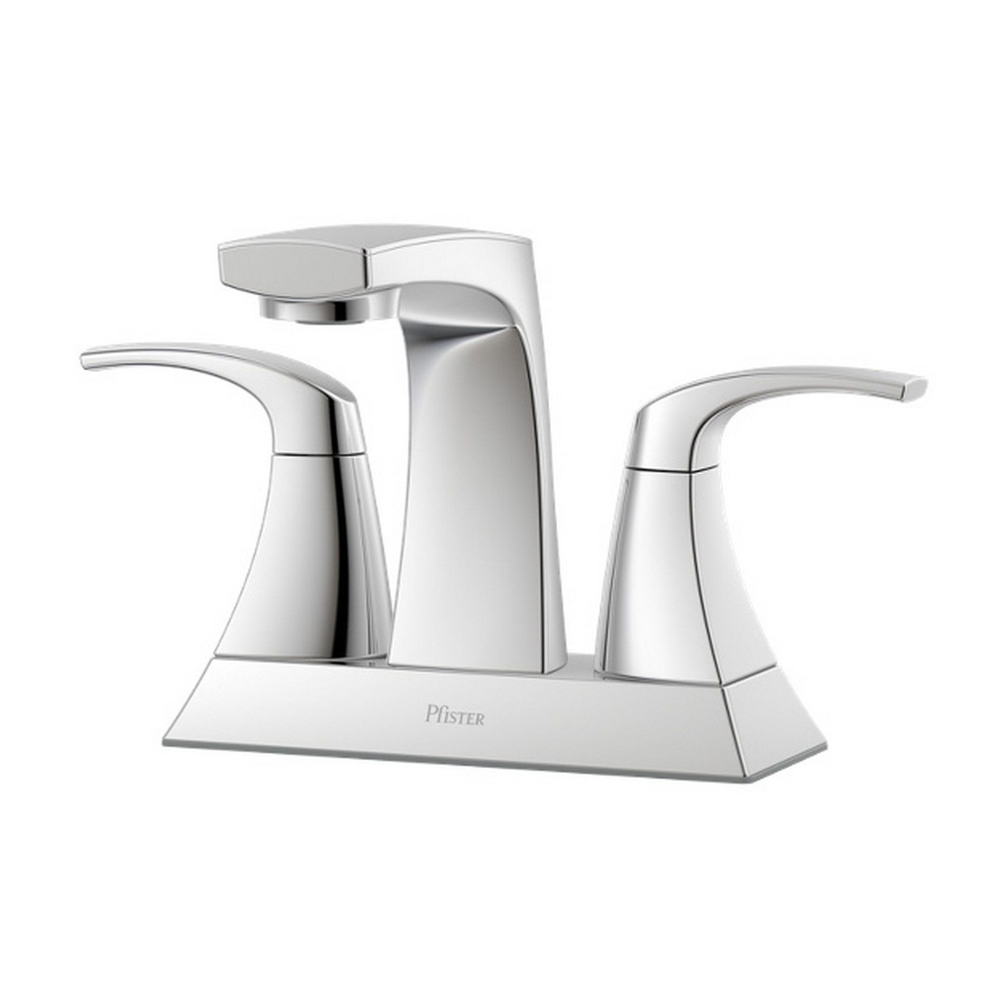 Robinet de lavabo Karci, 2 poignées, chrome poli, entraxe de 4"