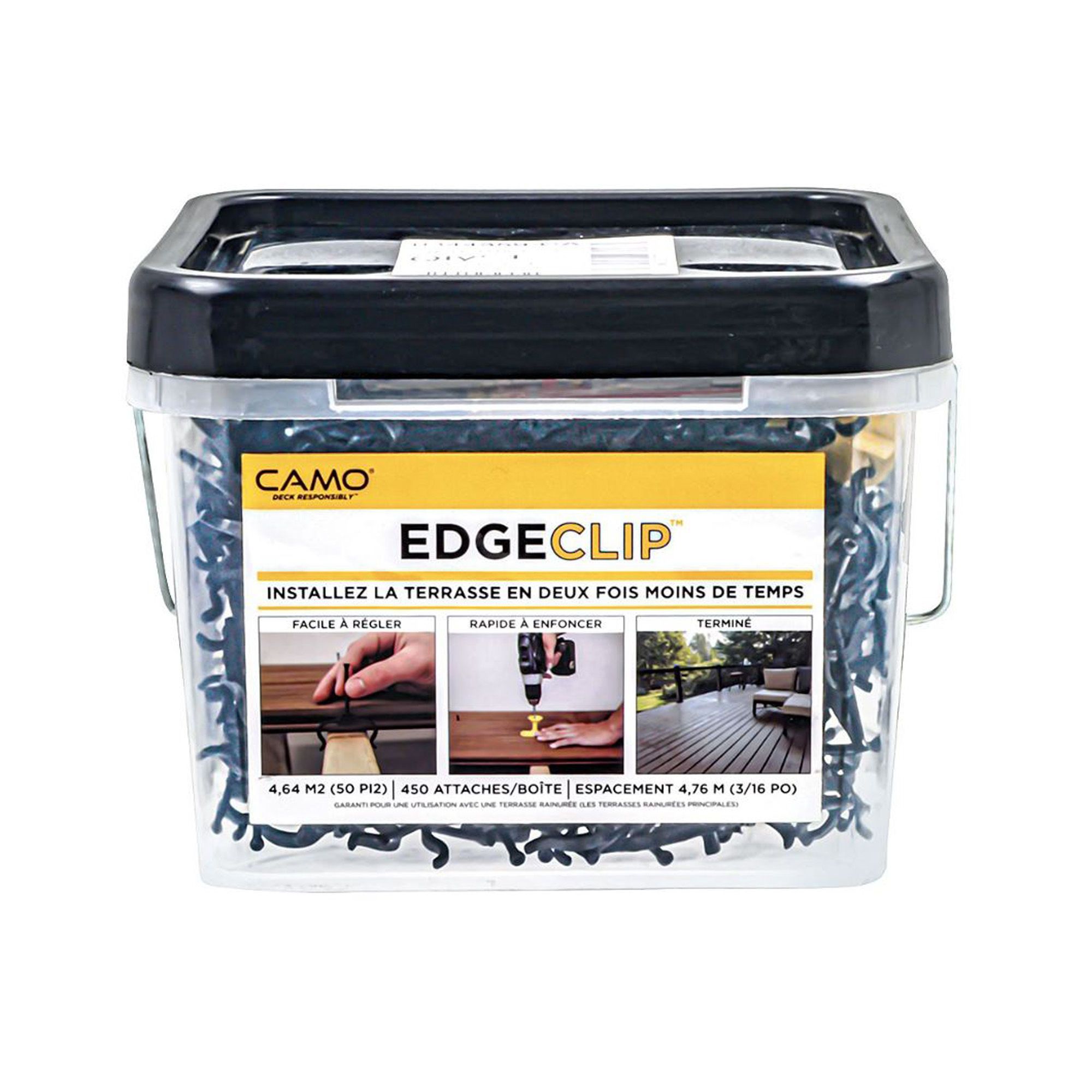 Attaches EDGE Clips, 450 par paquet
