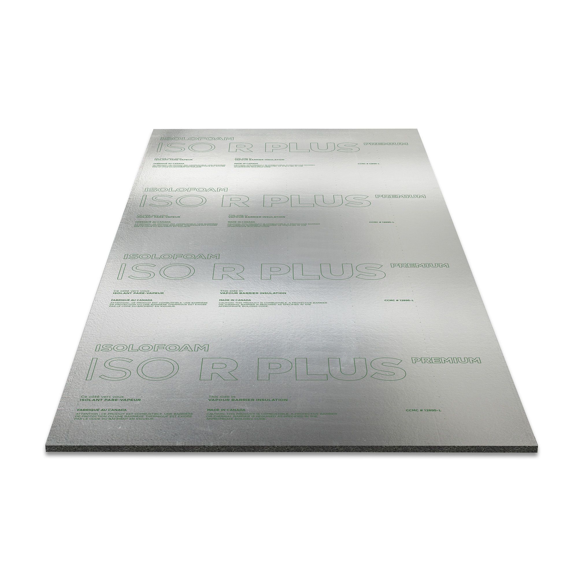 Panneau isolant rigide pare-vapeur ISO R PLUS PREMIUM, 1/2" x 48" x 97 1/4"