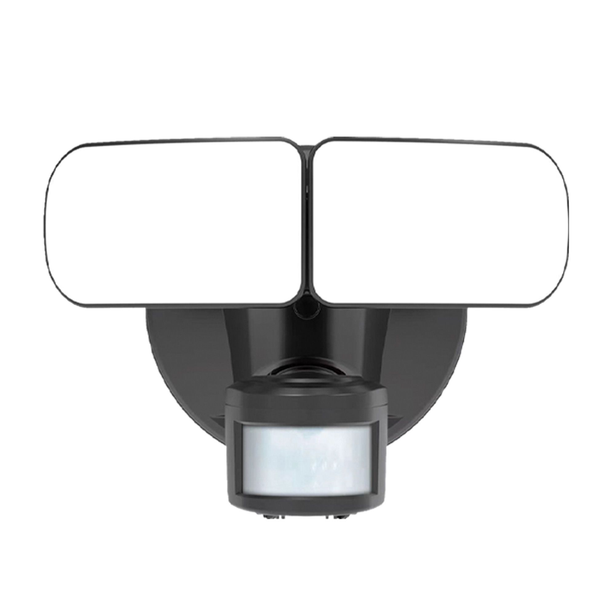 Lumière de sécurité DEL, 15 W, 3 000 K, noir