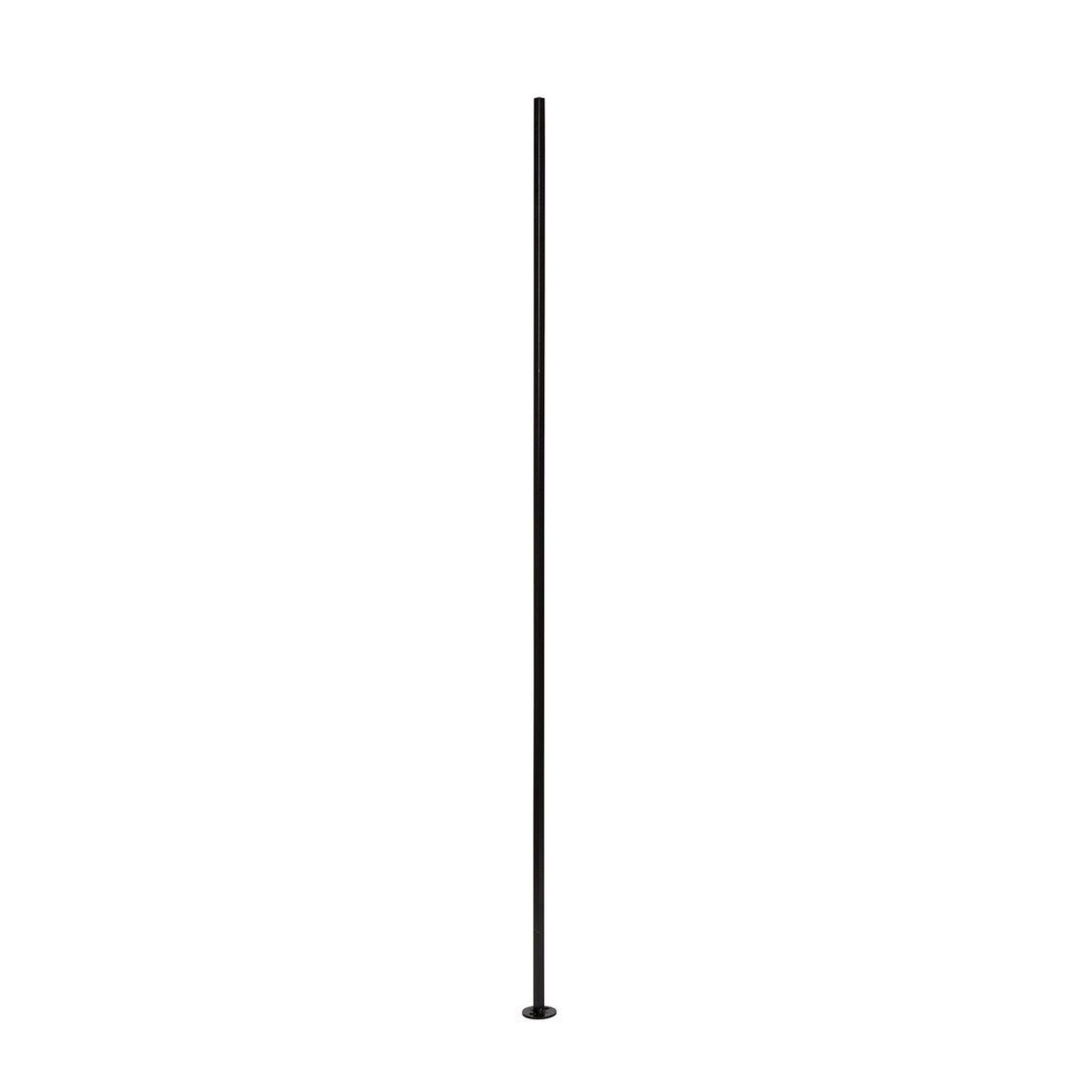 Barreau d'escalier, fer forgé, carré, 3/8" x 41", noir mat