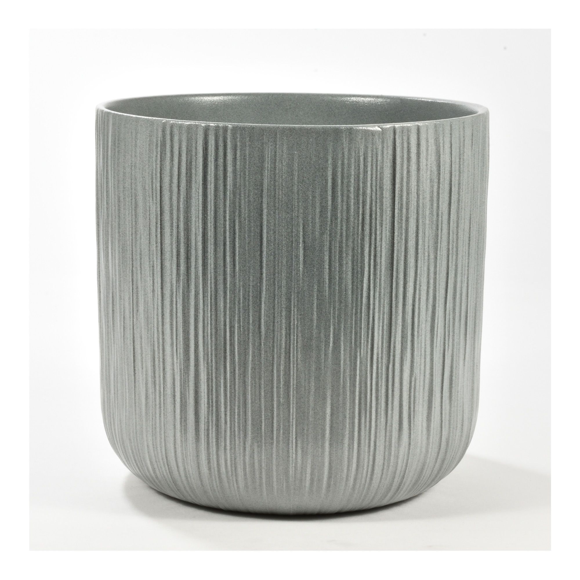 Cache-pot, gris, 19 cm