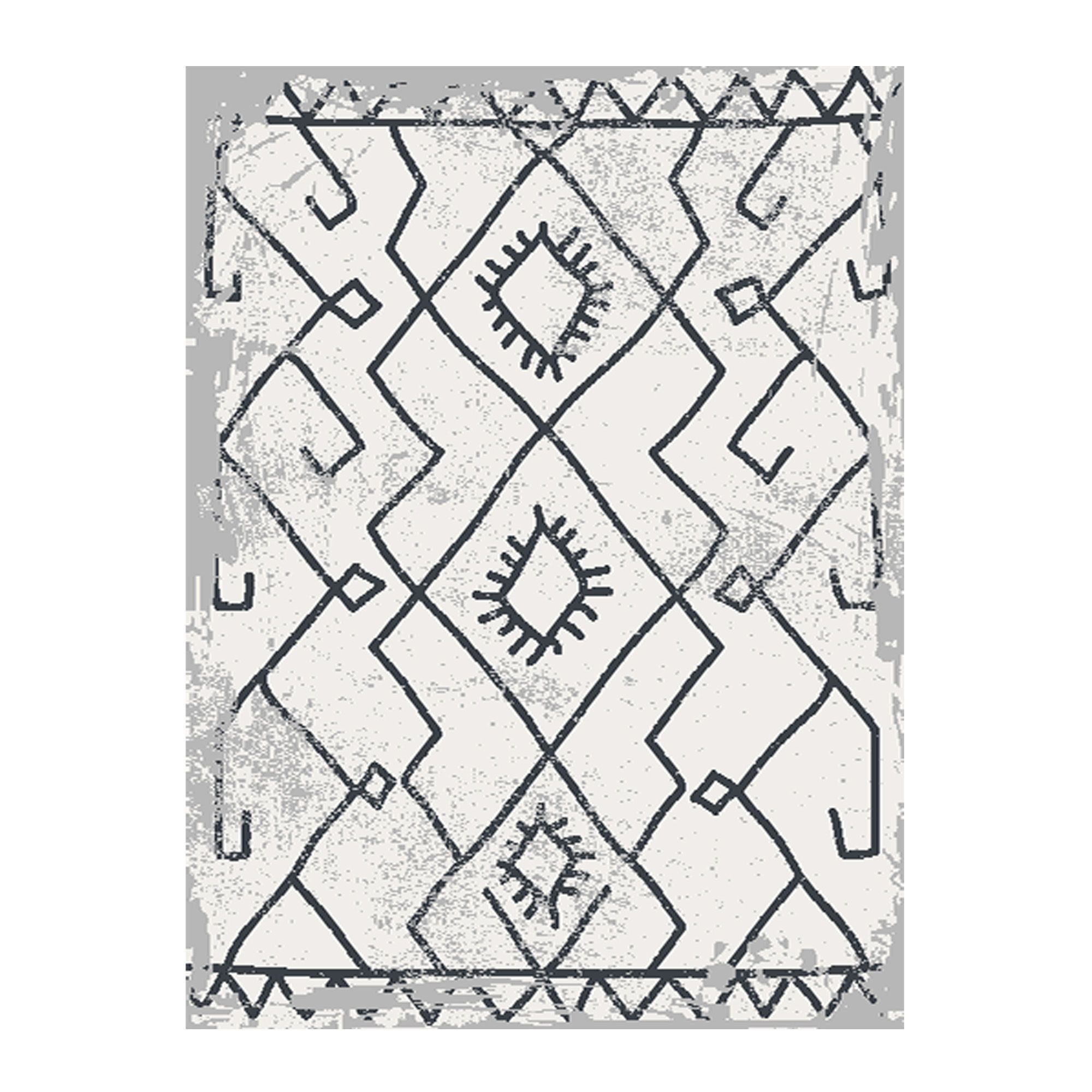 Tapis décoratif Vintage Hope, 4' x 6'