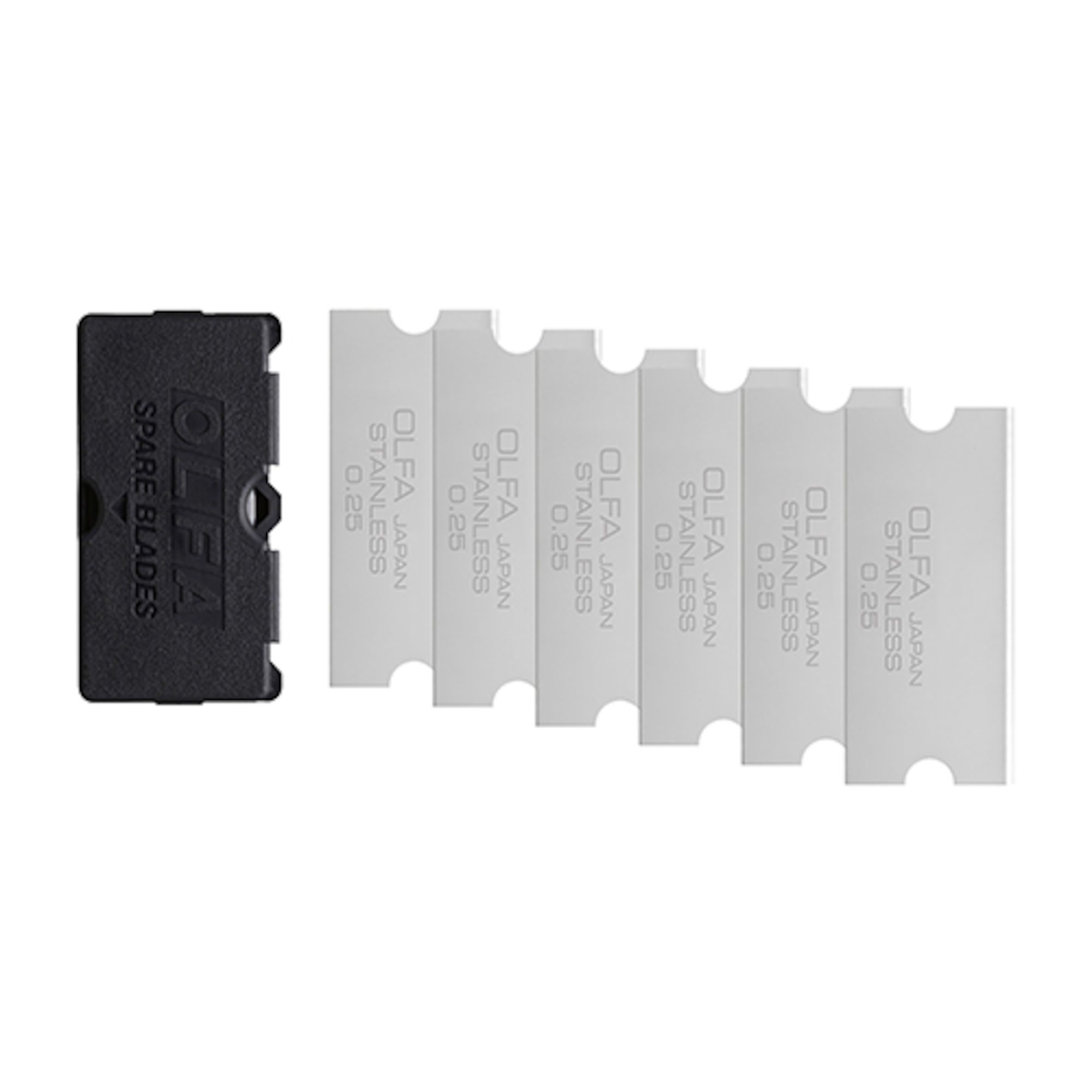 Lame en acier inoxydable, 6/pqt