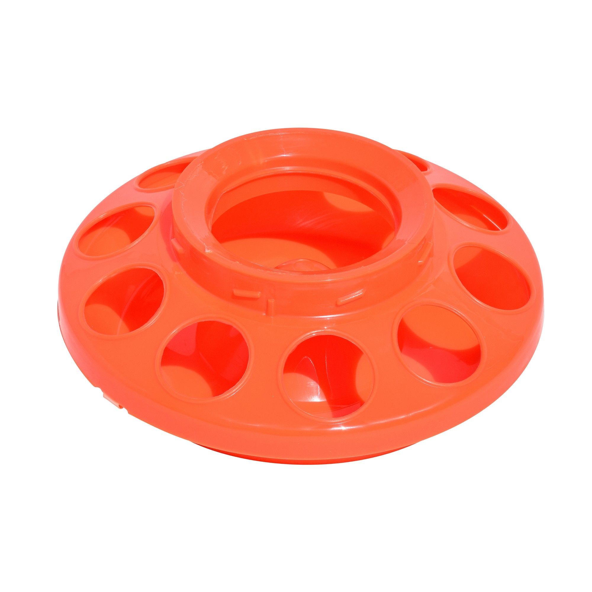 Base de mangeoire B3 en plastique pour volaille, 1 l, orange