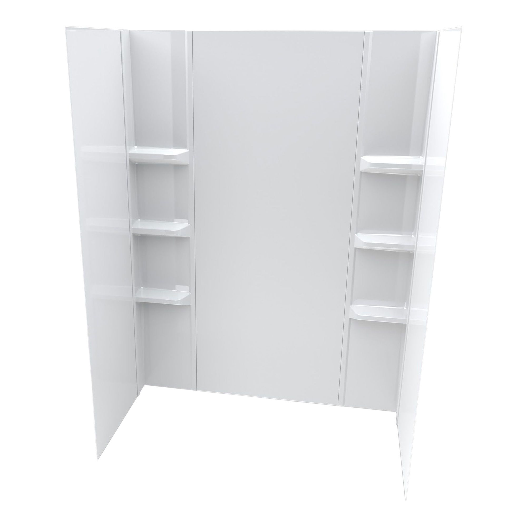 Ensemble de mur lisse de bain, 60" x 36" x 80", 5 morceaux