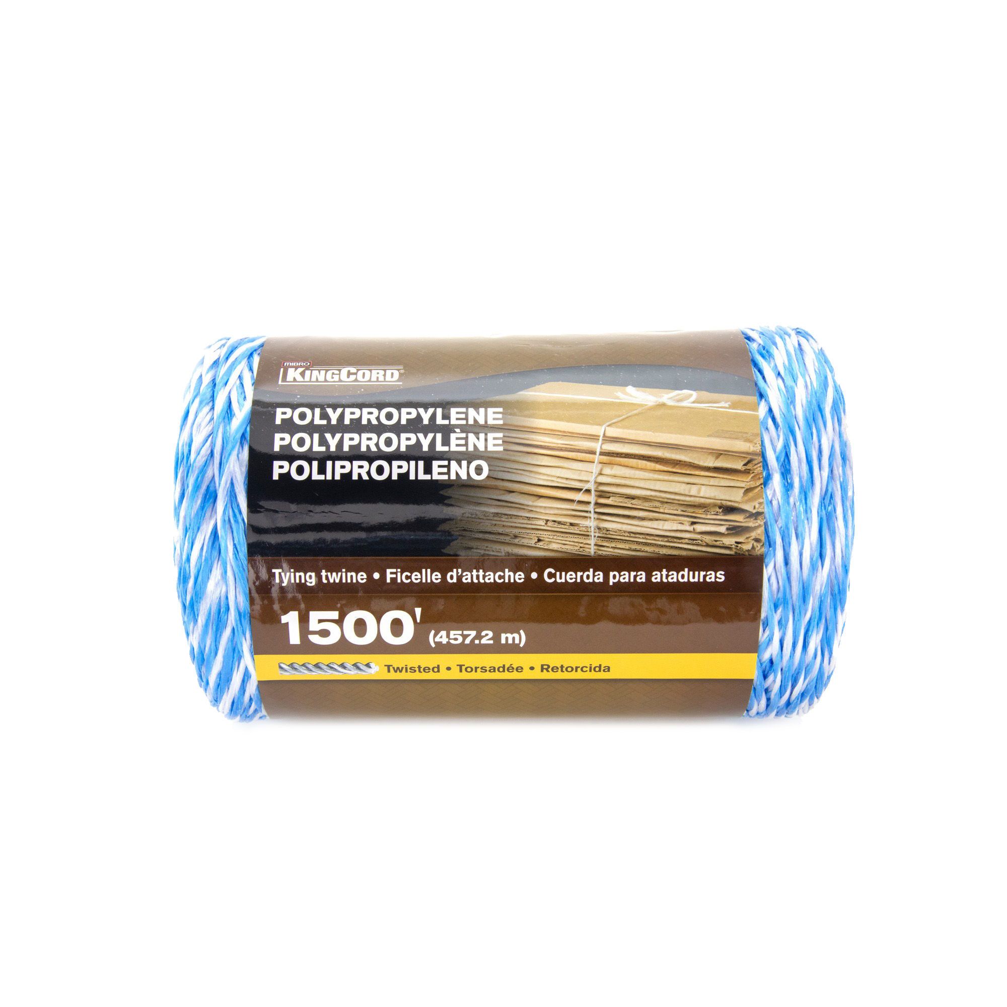 Polypropylene Split Tying Twine - Blue/White - 5/64