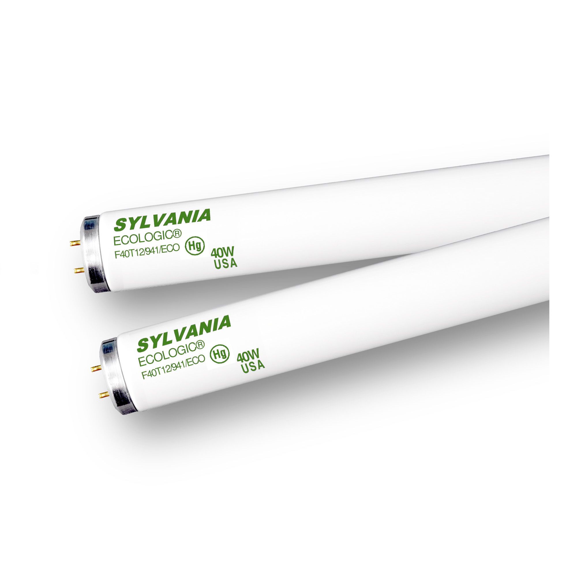 Tube fluorescent, T12, lumière du jour, 40 W, 48", 2/pqt