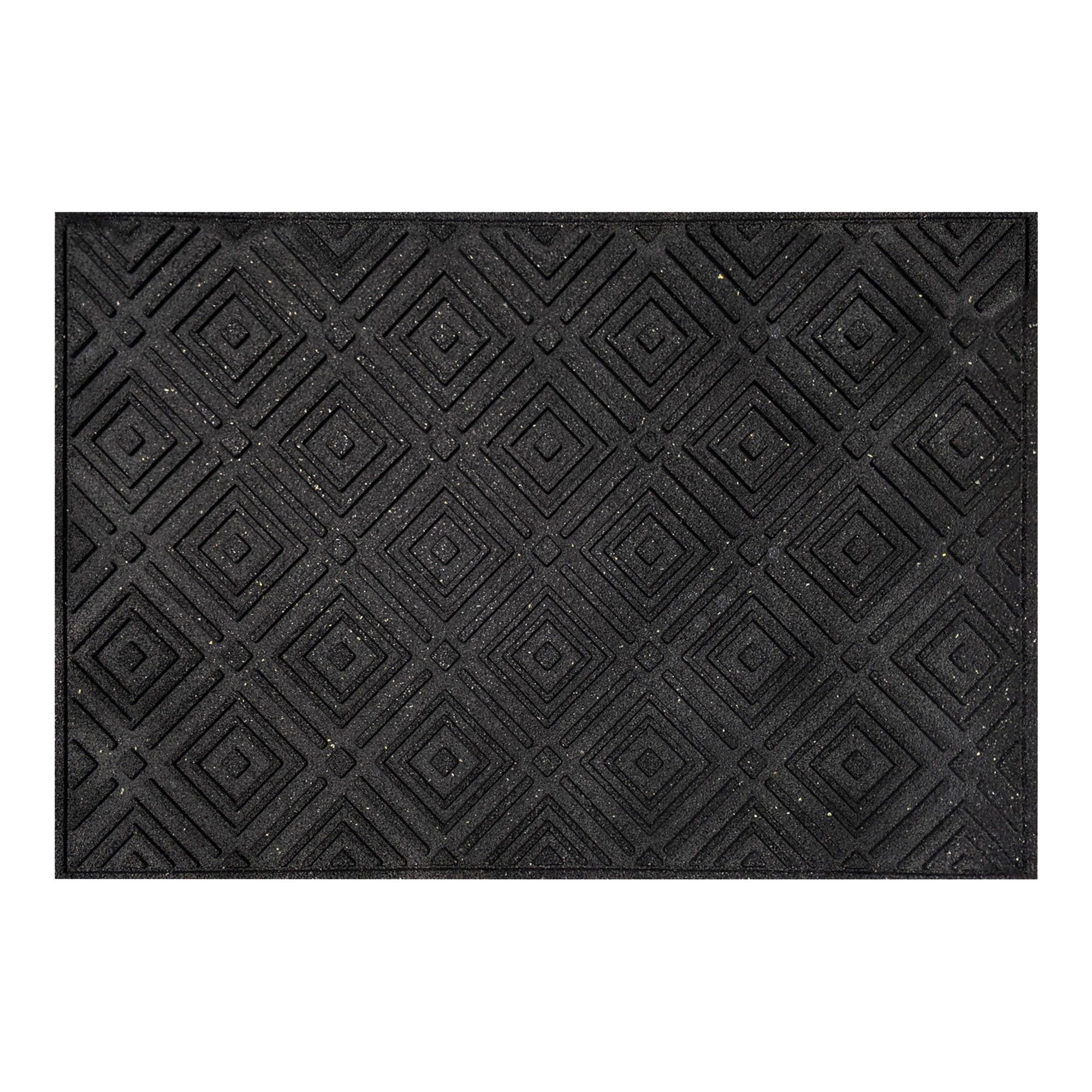 Tapis Squalor, charbon noir, 24" x 36"