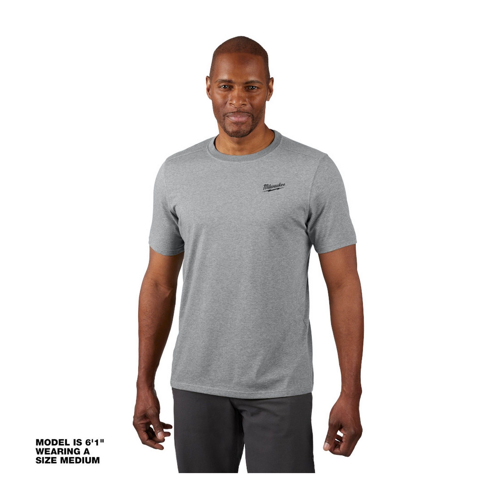 Hybrid Work T-Shirt - Grey - Size Large from MILWAUKEE | BMR
