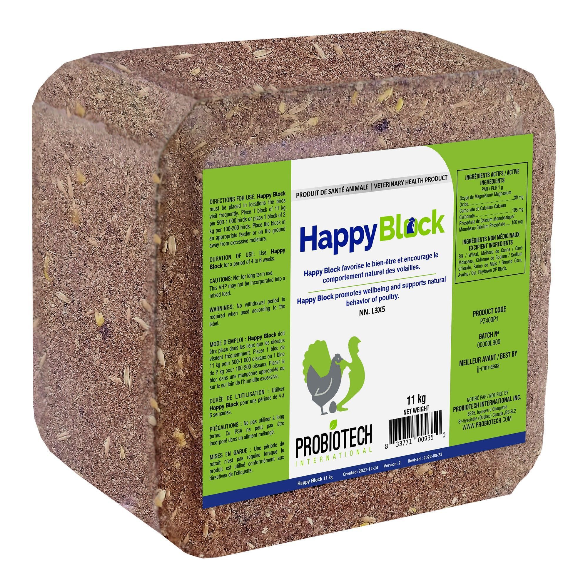 Bloc à picorer, Happy Block, 11 kg