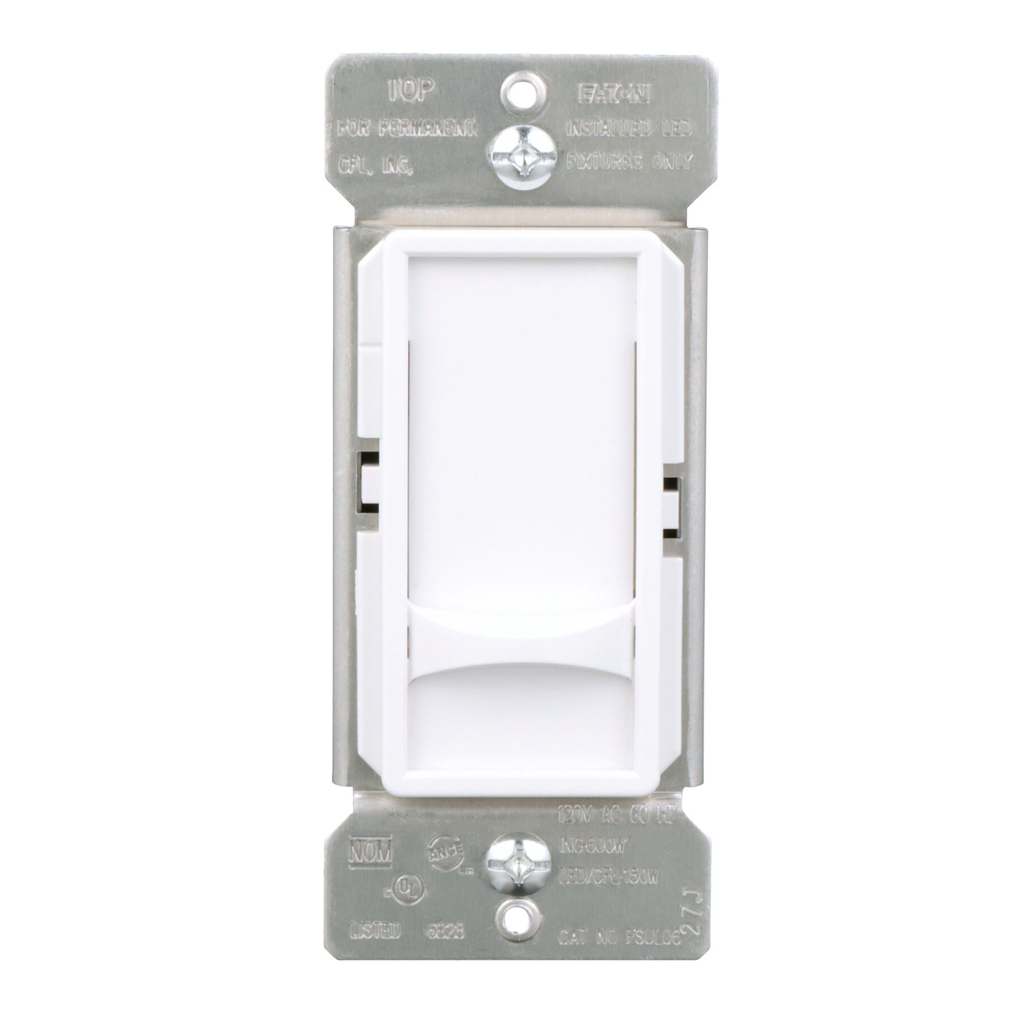 Interrupteur gradateur universel, 600 W, blanc