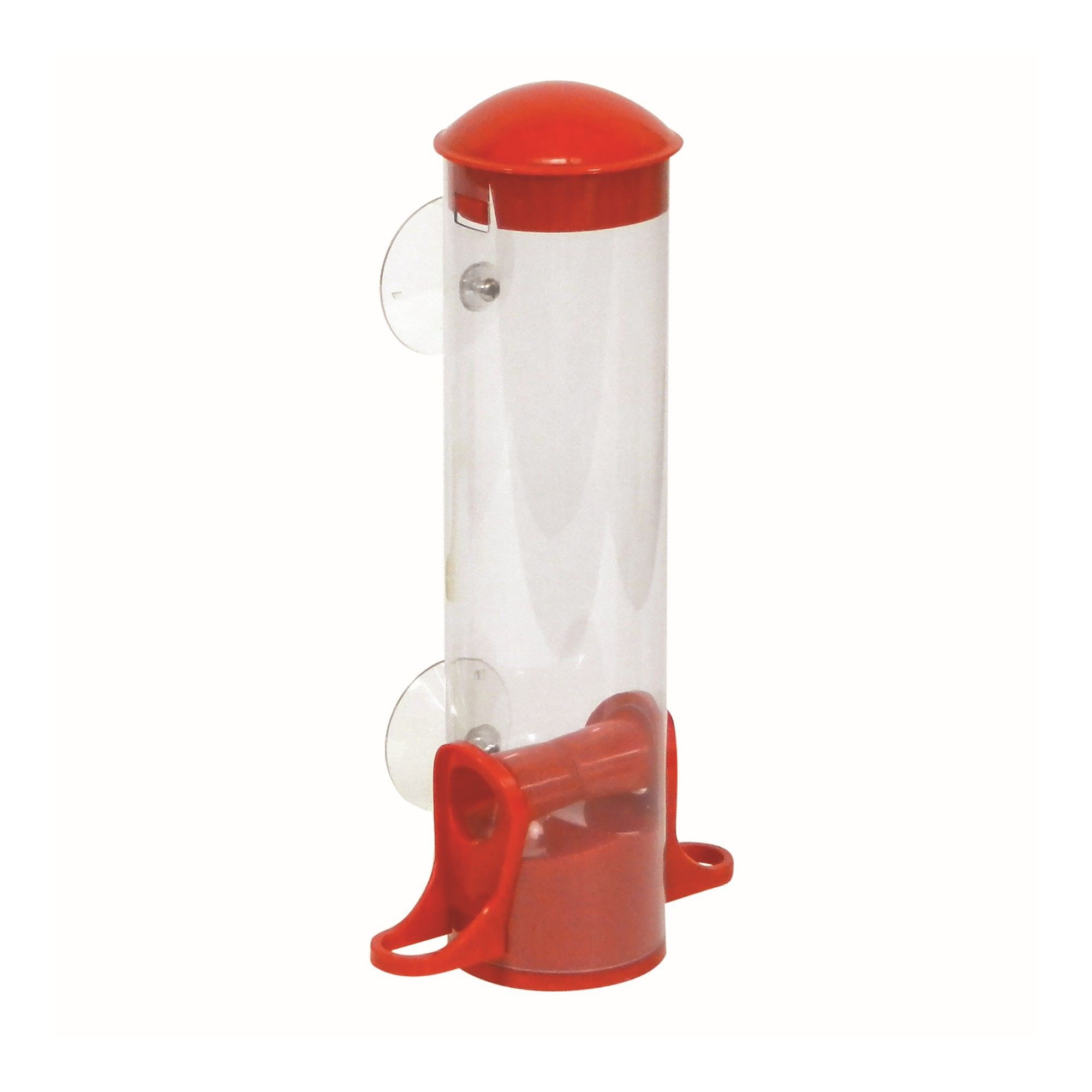 Mangeoire à oiseaux pour fenêtre, rouge