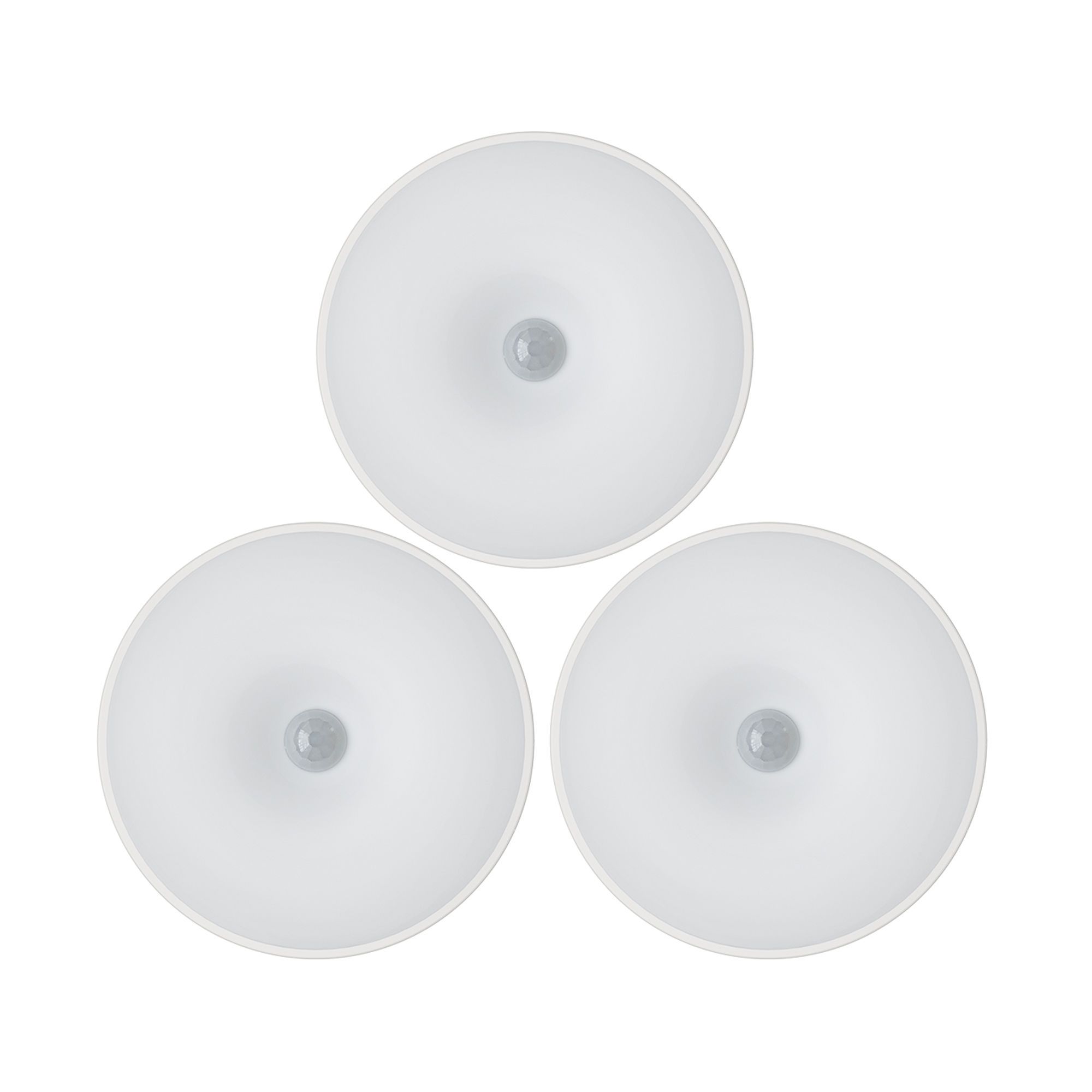 Rondelle DEL pour sous-comptoir, 0,8 W, 80 lm, blanc, 3/pqt