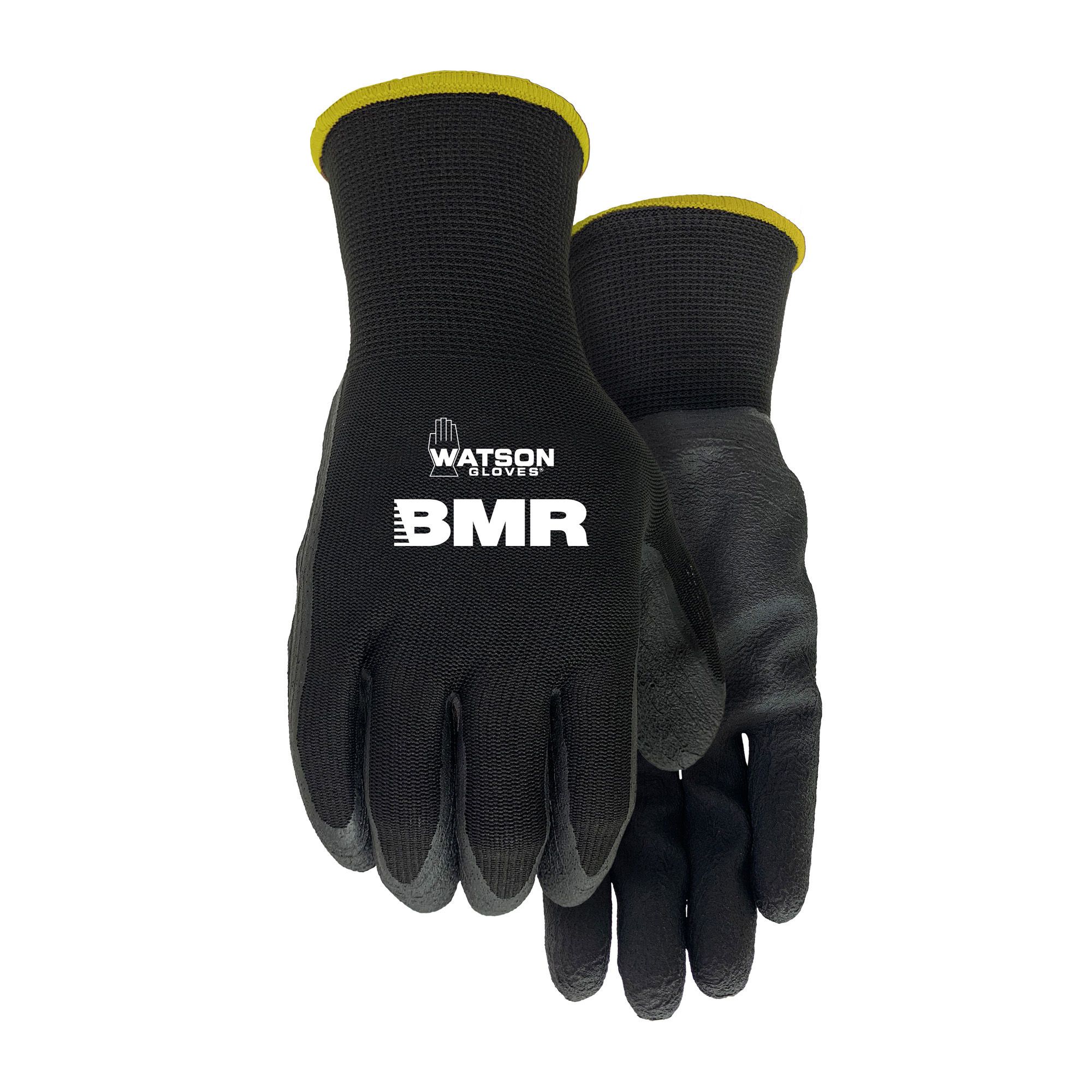Gants enduits de nitrile, noir, petit