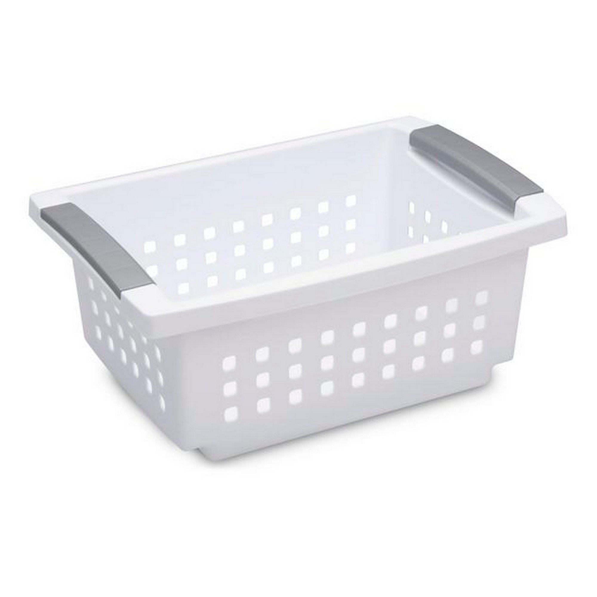 Panier empilable, blanc, petit