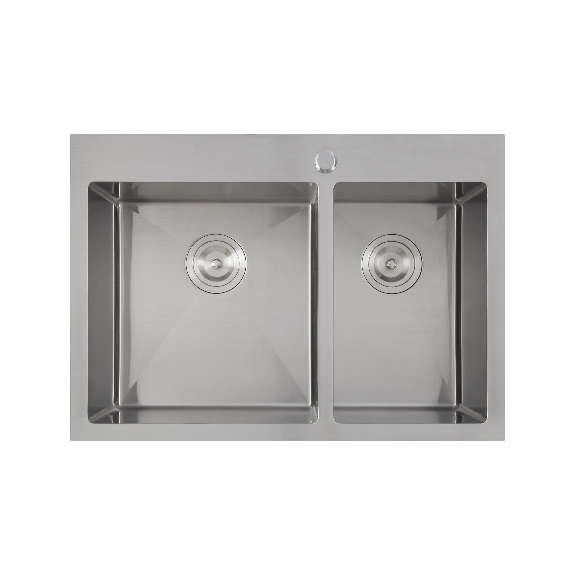Jun & Li ② Double Kitchen Sink - Lixia - 60/40 Stainless Steel - 28