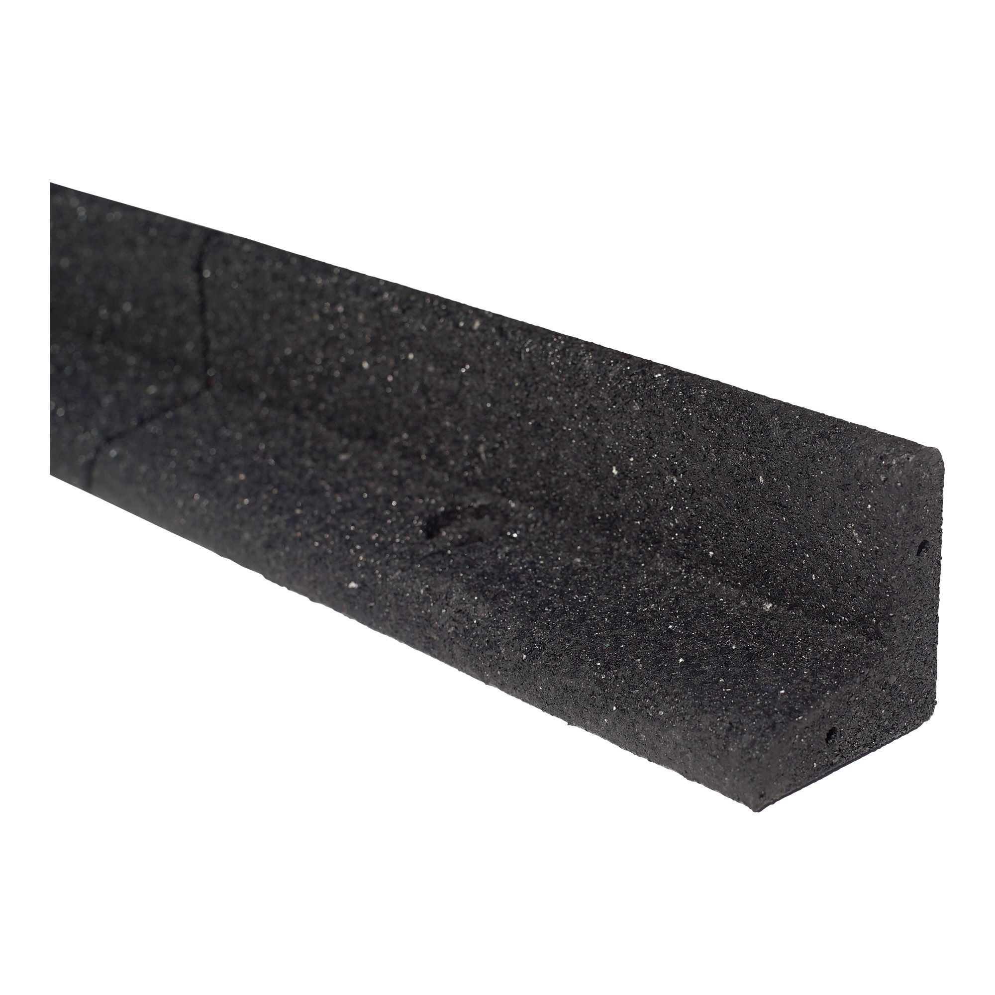 Bordure de paysagement Ecoborder, en caoutchouc, 4', noir