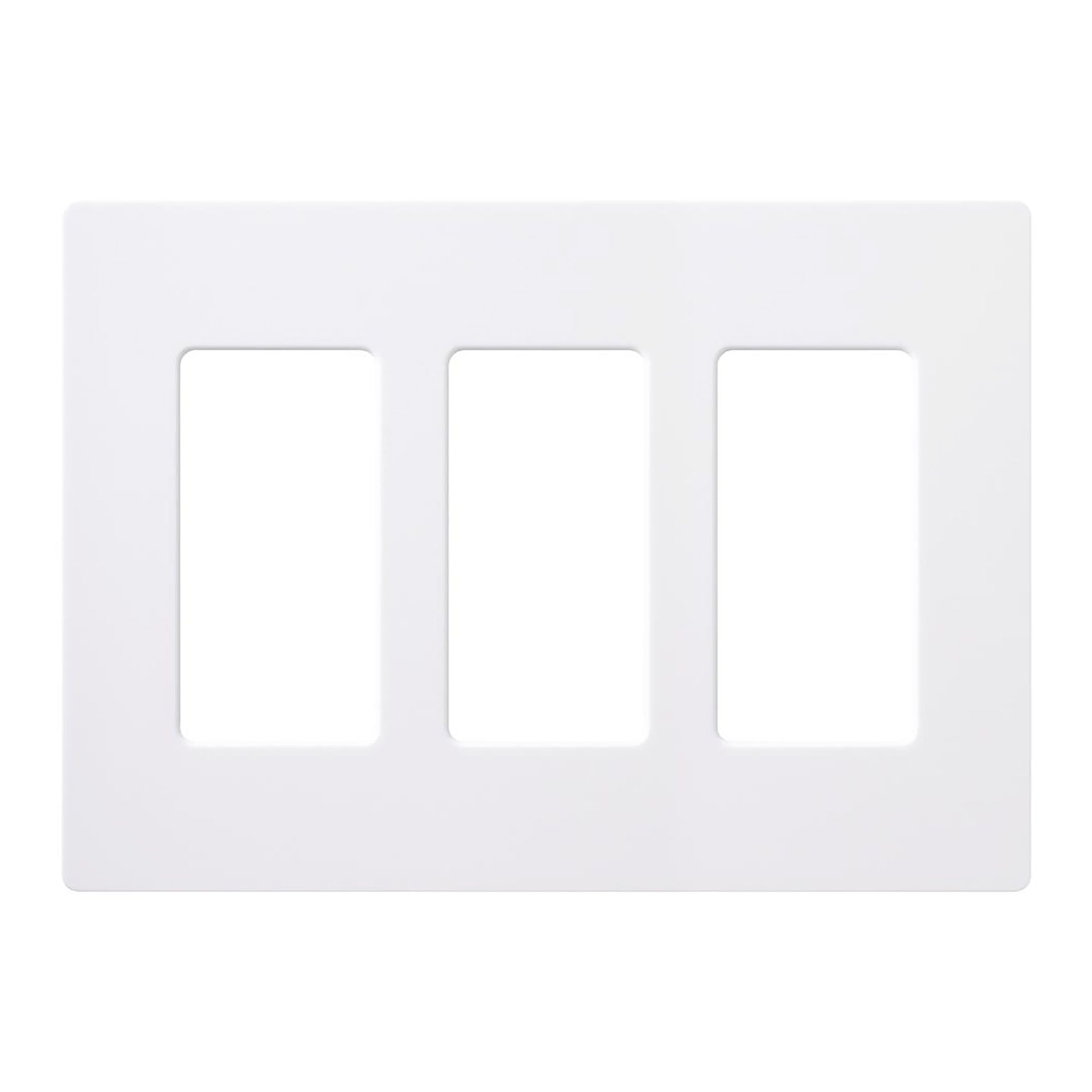 Plaque murale sans vis, Claro, triple, blanc
