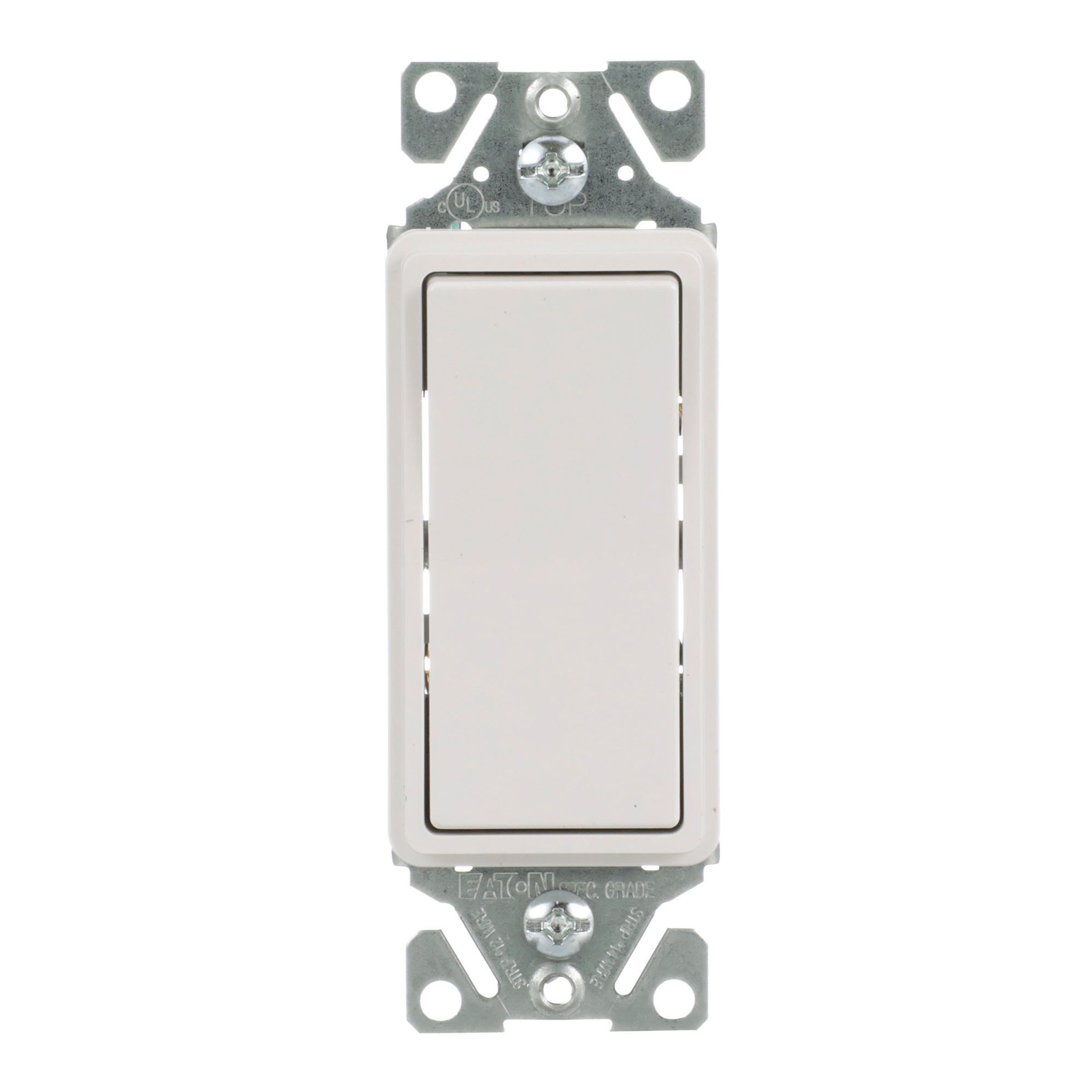 Interrupteur décoratif 3 voies, blanc, 15 A, 120/277V/AC