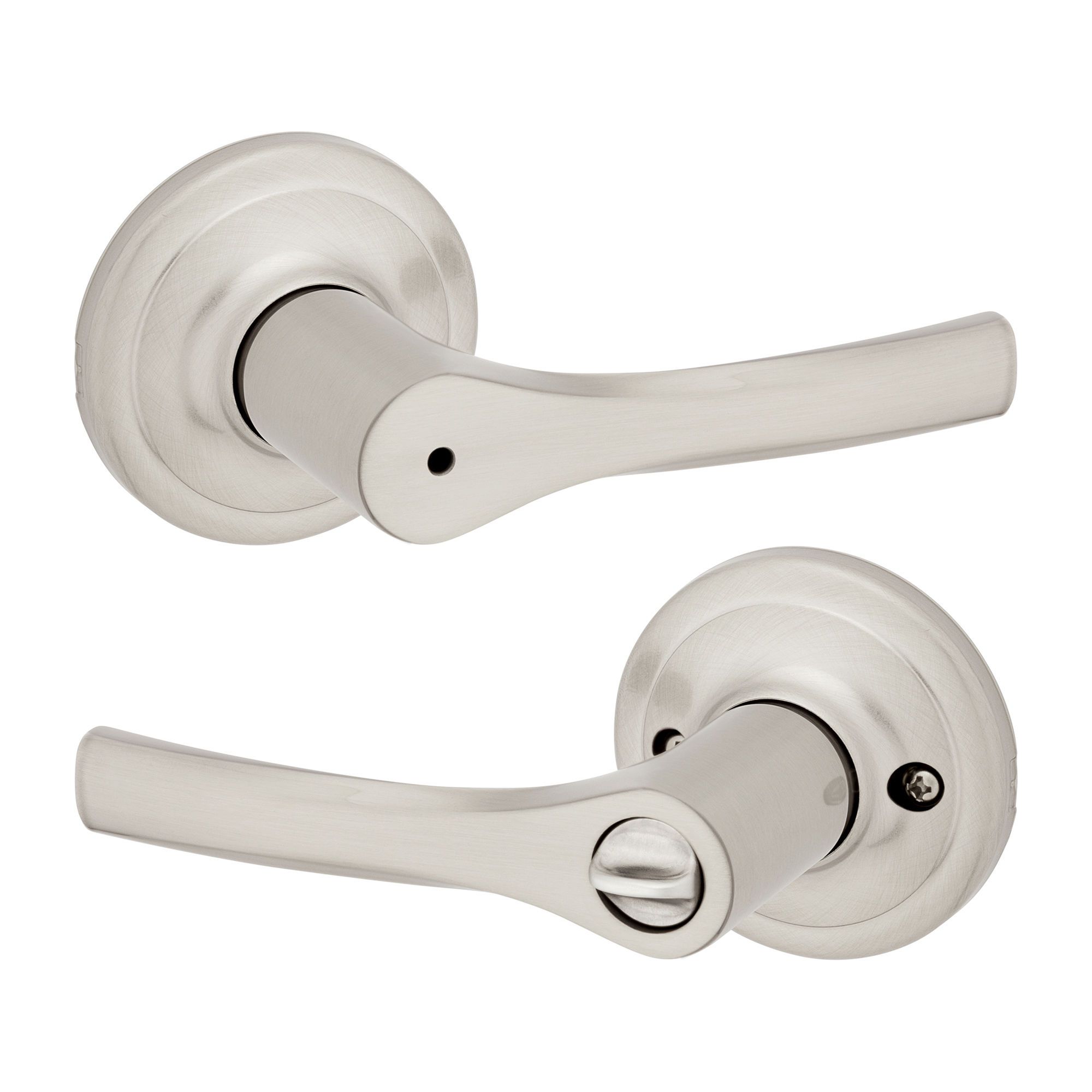 Levier pour porte privée, Henley, nickel satin