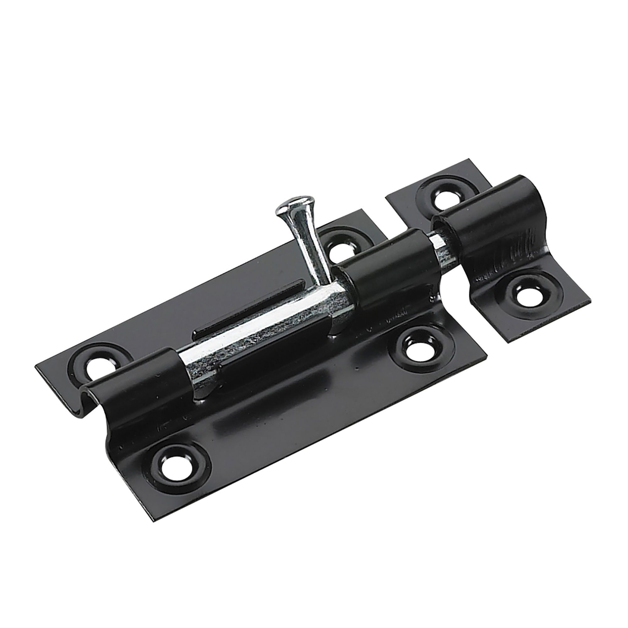 Verrou cylindrique, noir, 3"