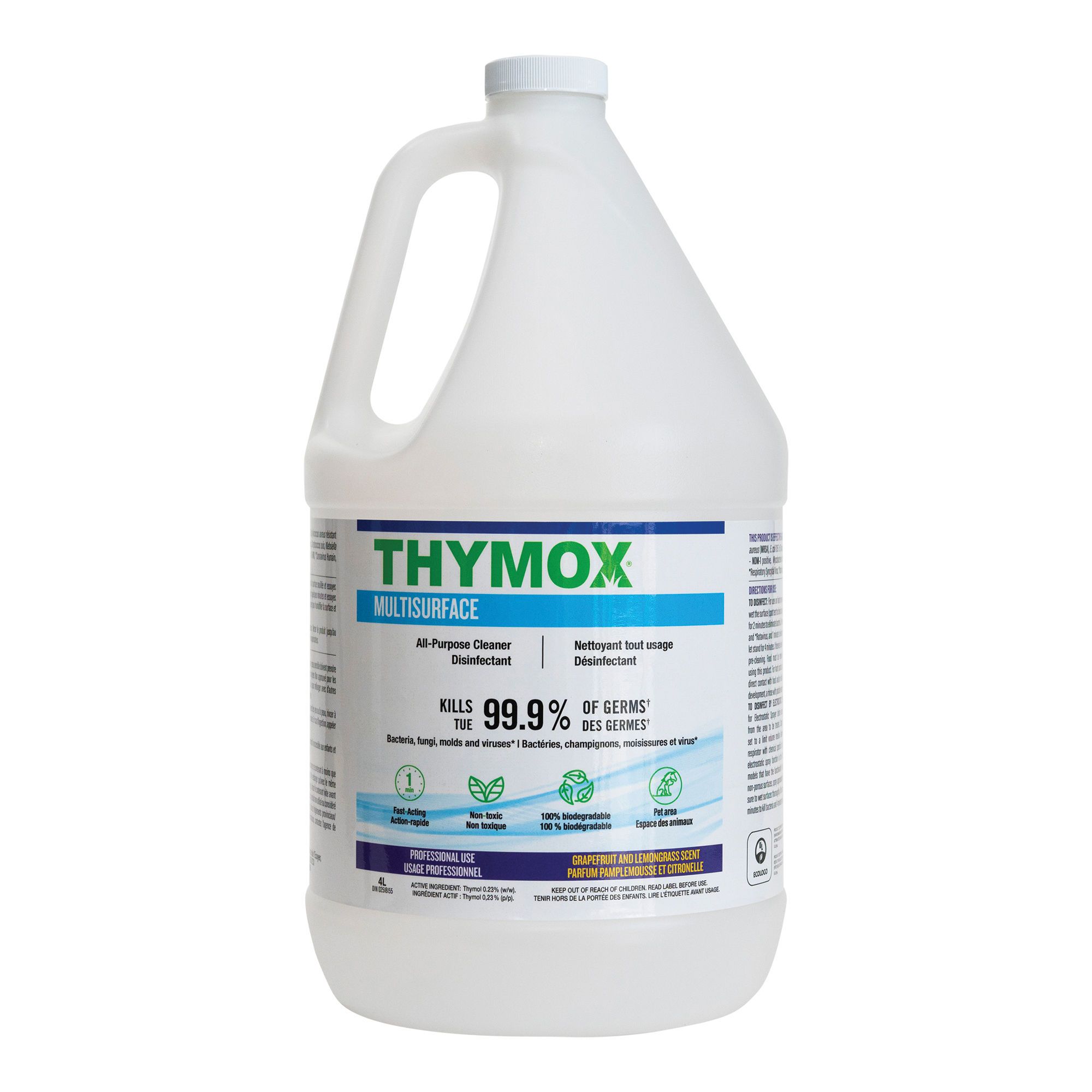 Désinfectant naturel multi surface, 4 L
