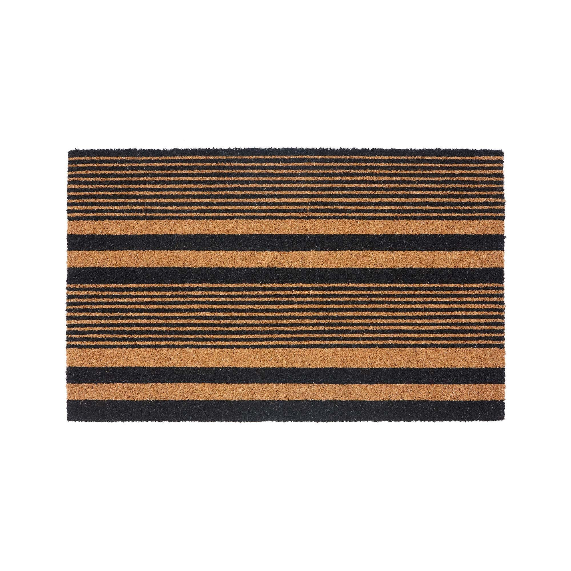 Tapis rayé en coco, 18" x 30"