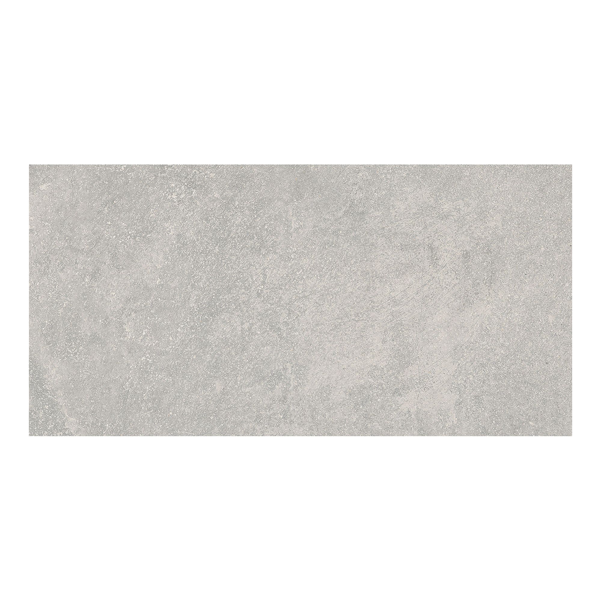Tuile de porcelaine, plancher, Sonder, gris, mat, 12" x 24"