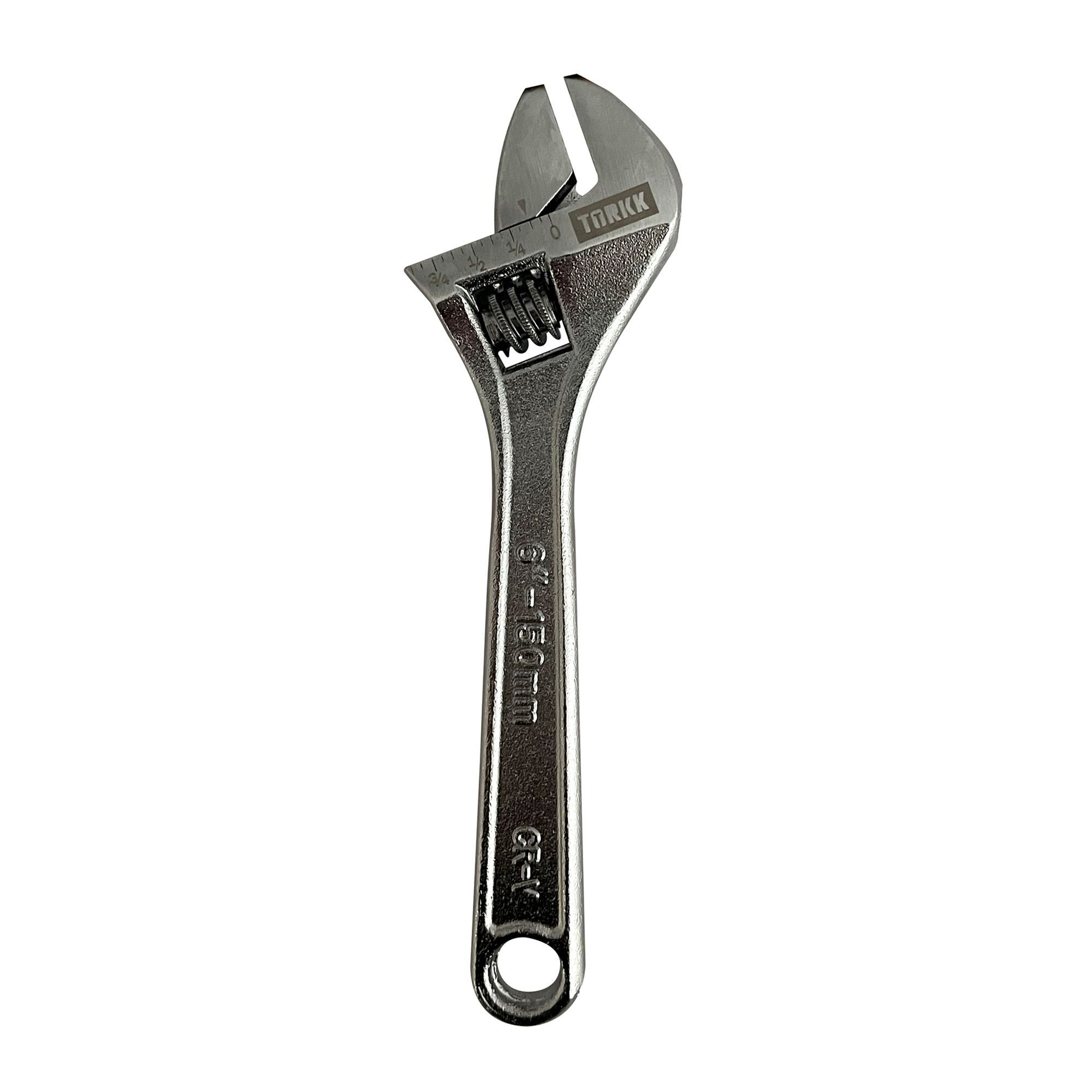 Clé à molette, acier chrome-vanadium, 6"