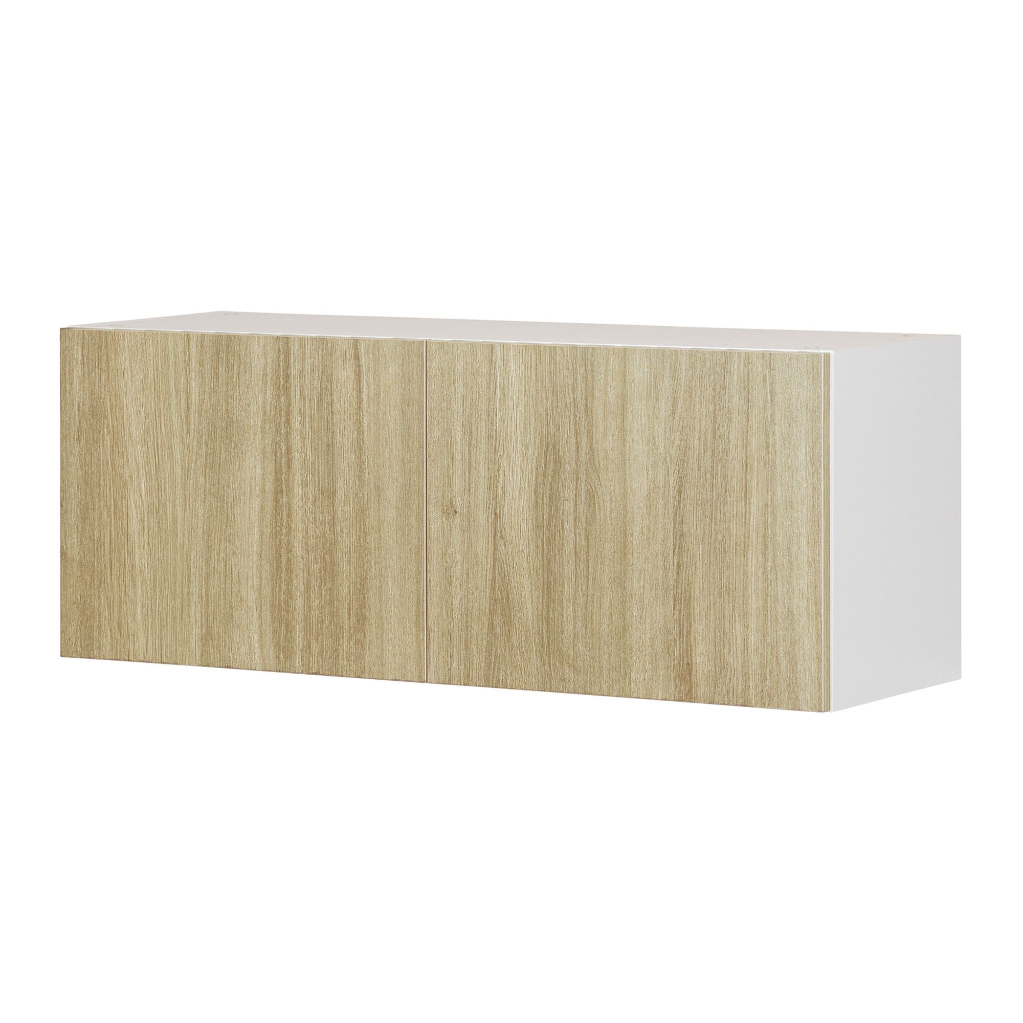 Caisson supérieur de frigo 2 portes, Beauté Naturelle, bois, 36" x 14" x 12 1/2"
