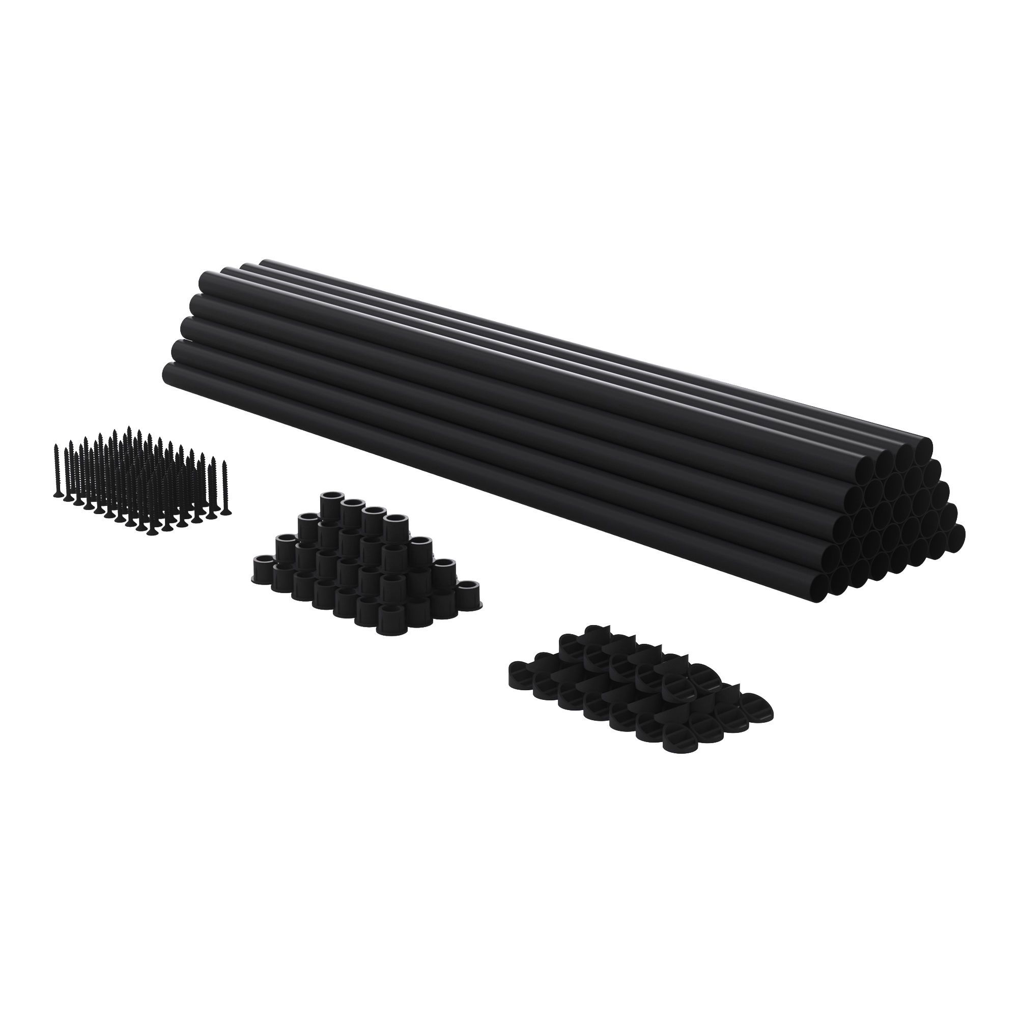 Balustre rond en fer, noir, 26", 10/pqt