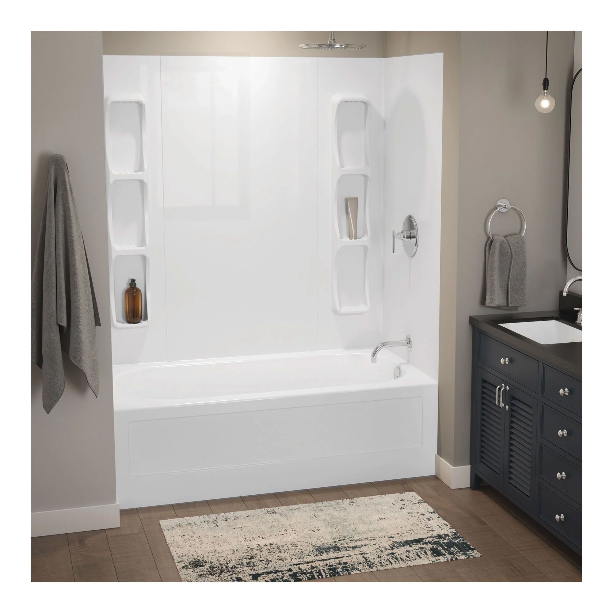Mur de bain, Merlyn, 60" x 31"