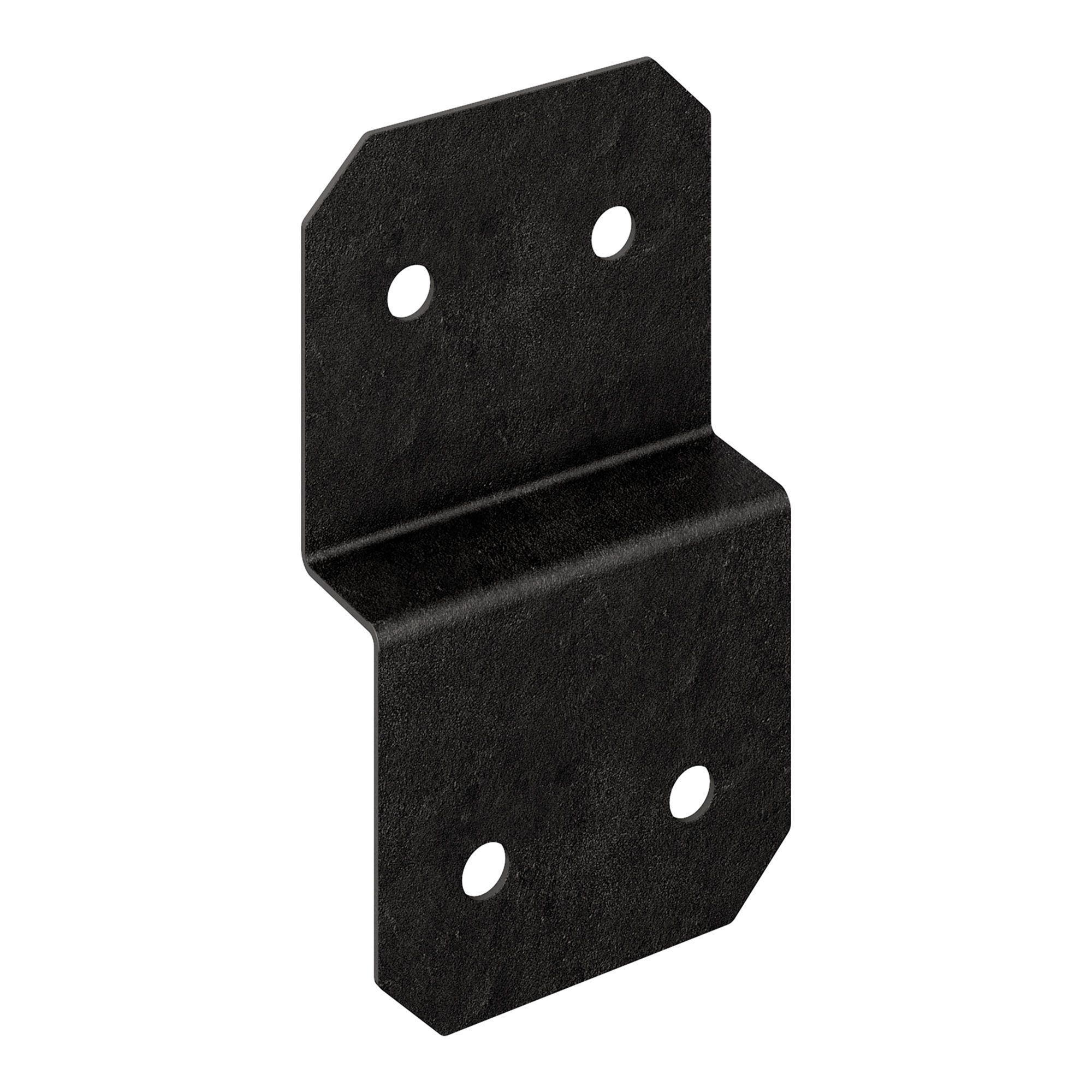 Étrier à solive pour terrasse ZMAX, OA AV, noir, 5"