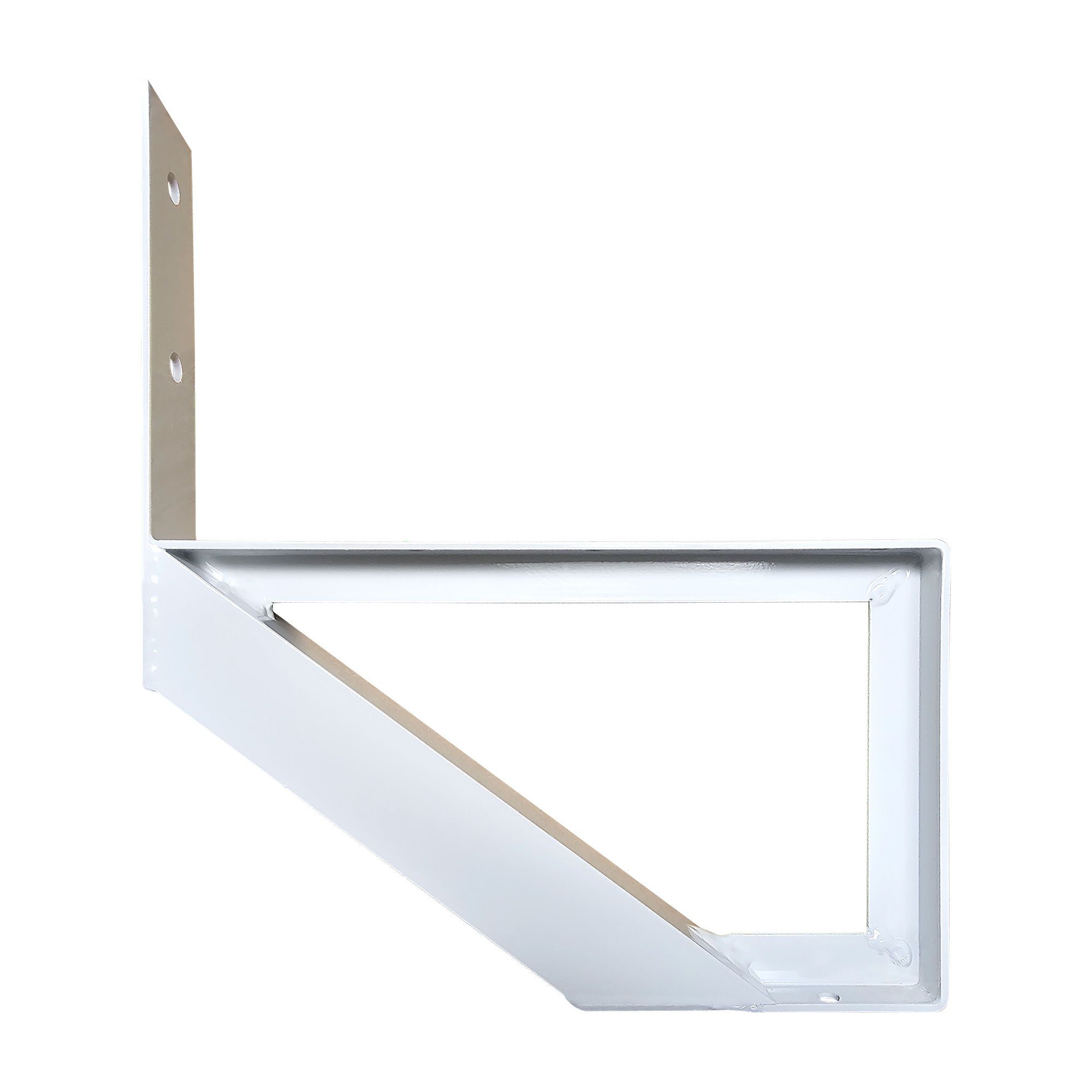 Limon de marche, aluminium, 1 marche, blanc, 15"